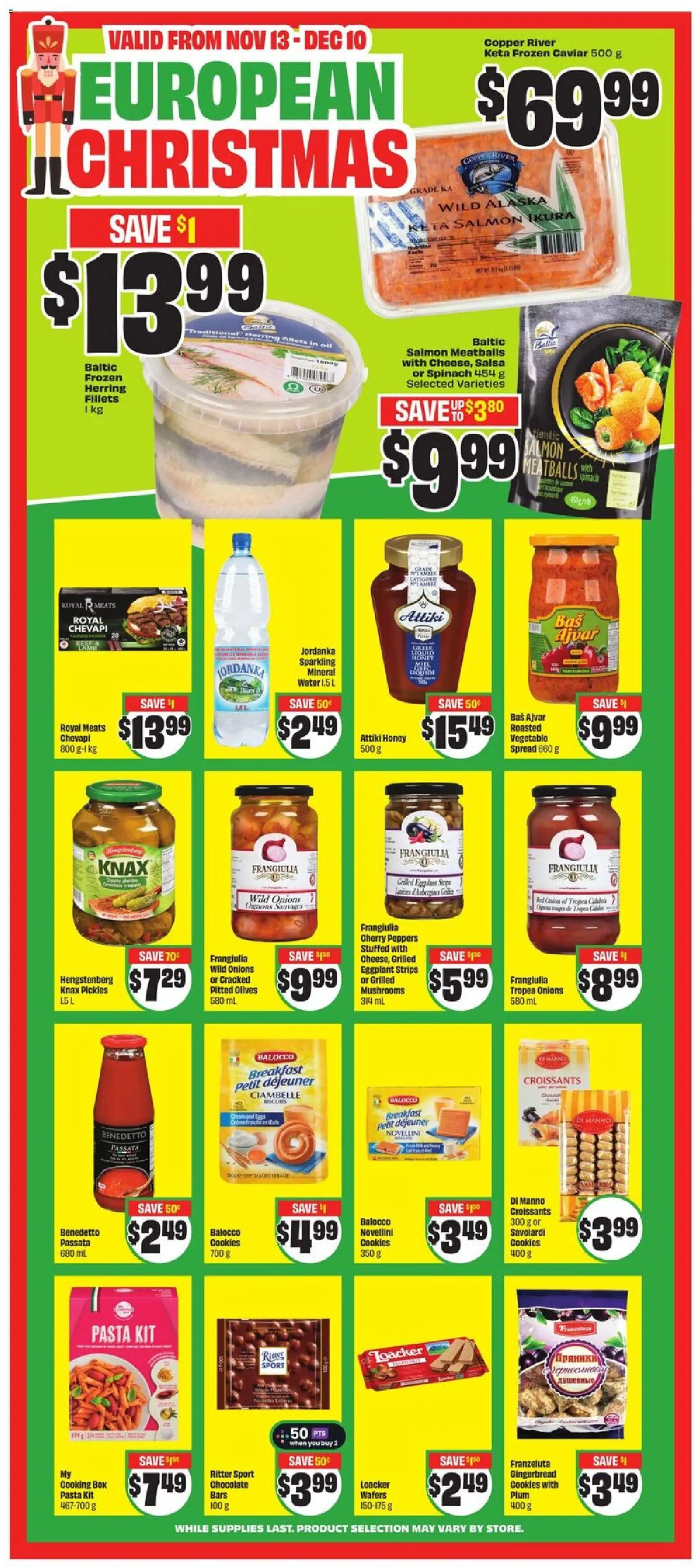 FreshCo flyer valid from 20.11.2025 | Page: 9 | Products: Beef, Pasta, Cookies, Chocolate