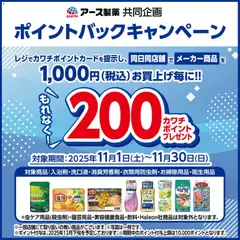 01.11.2025から有効なオファーを含む カワチ - 必ずもらえる！ 200カワチポイント