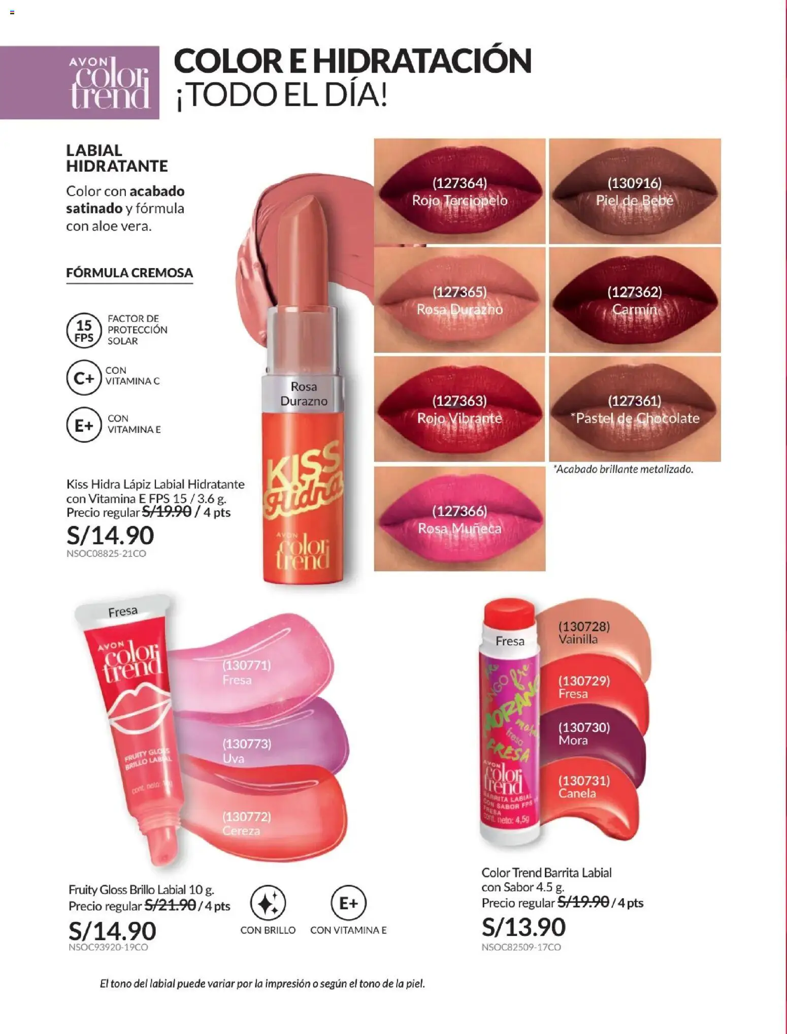 Catálogo Avon válido desde 01.02.2026 | Página: 64 | Productos: Lápiz labial, Chocolate