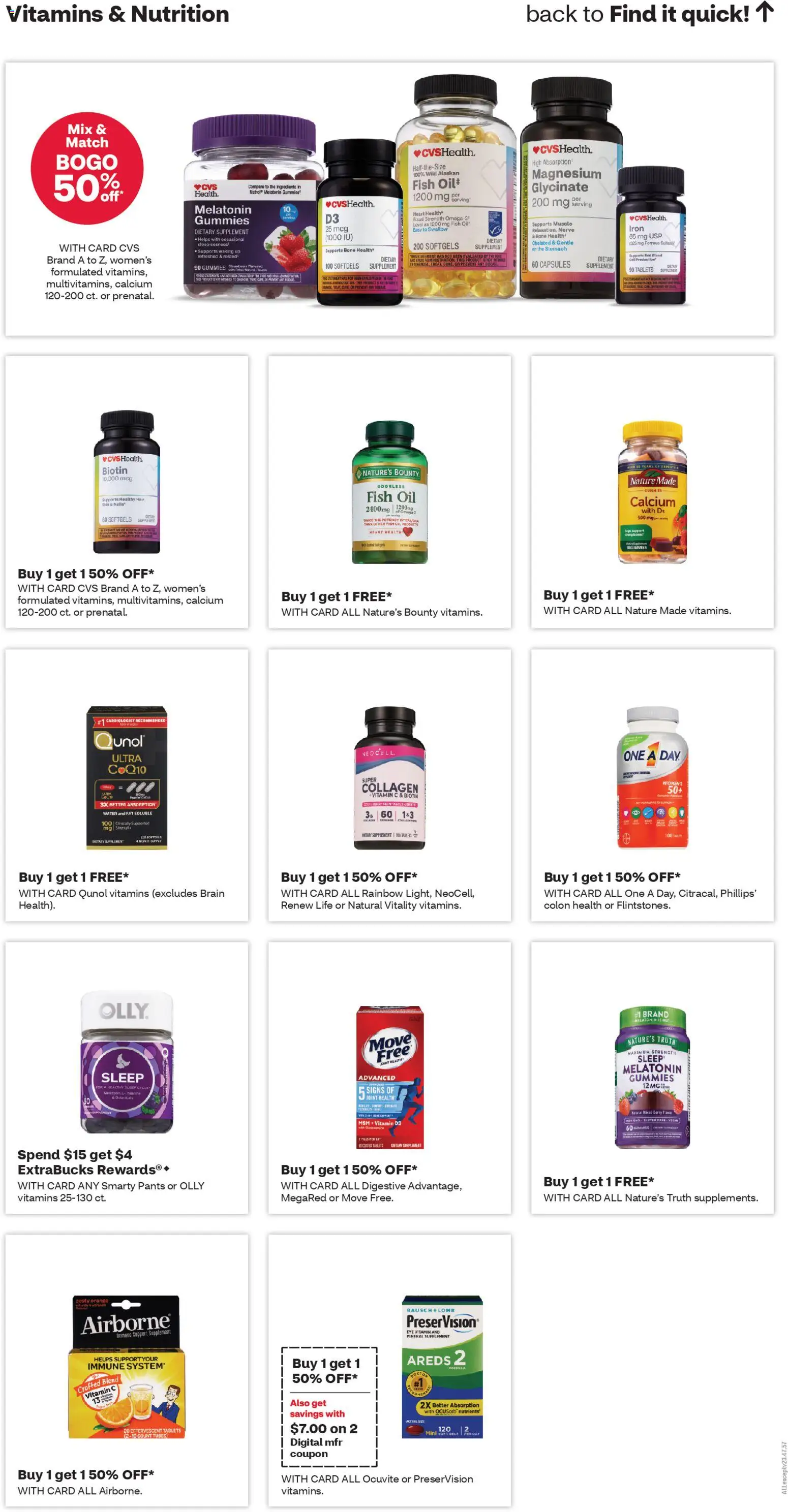 CVS Pharmacy Weekly Ad - NY - valid from 02.11.2025 | Page: 9 | Products: Vitamin, Melatonin, Oil, Fish