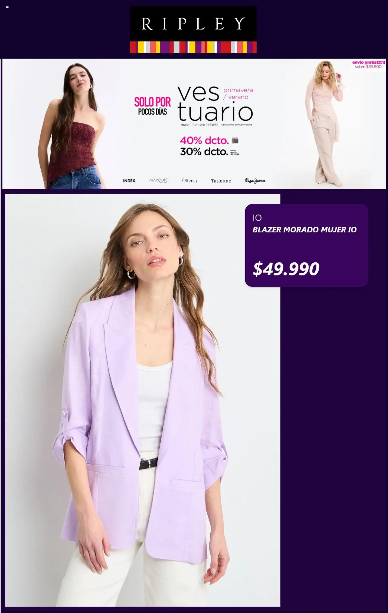 Ripley ofertas  │ válido desde el 02.10.2025 | Página: 3 | Productos: Blazer, Sobre