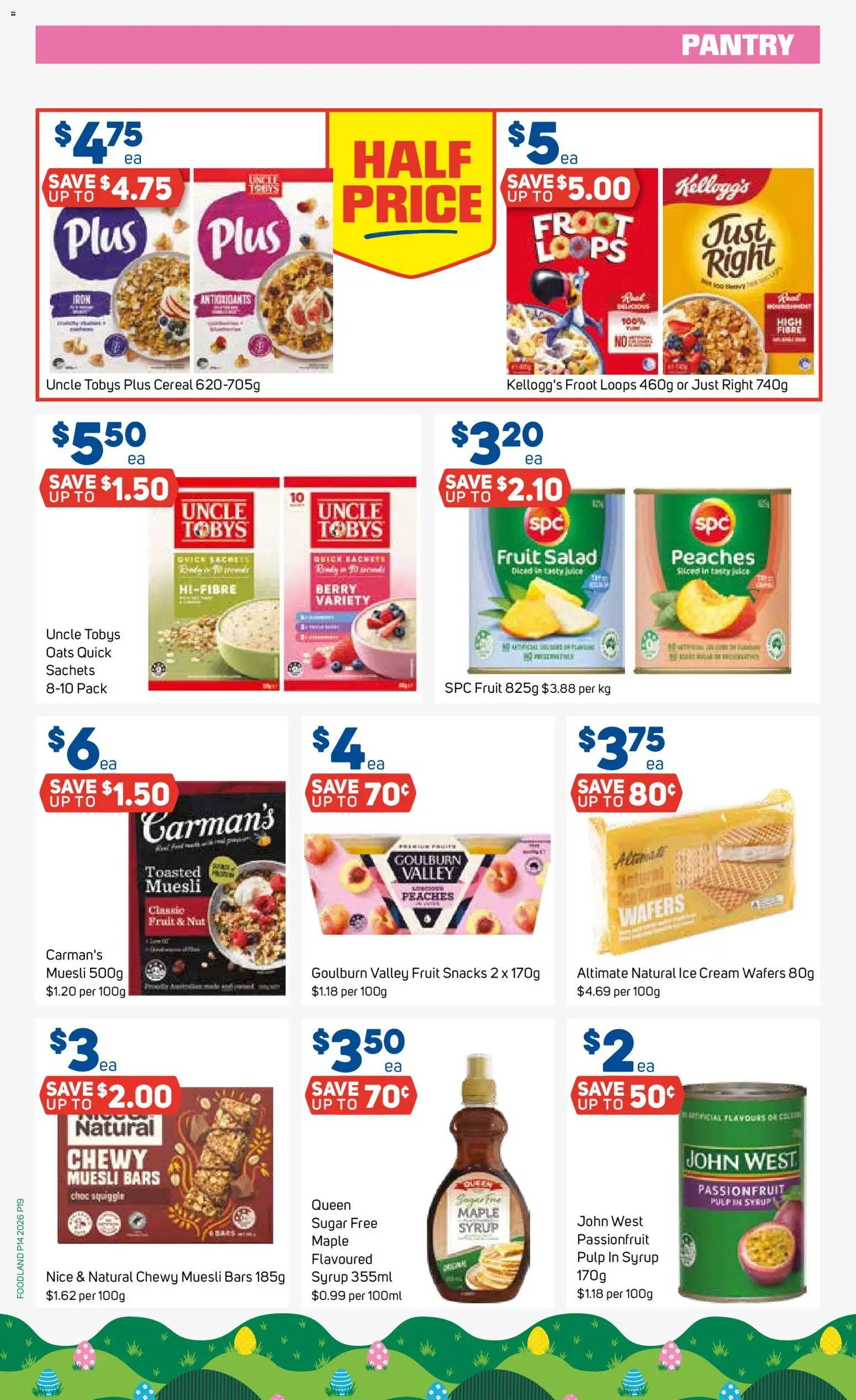 Foodland catalogue - valid from 01.04.2026 | Page: 19 | Products: Juice, Cereal, Passionfruit, Salad