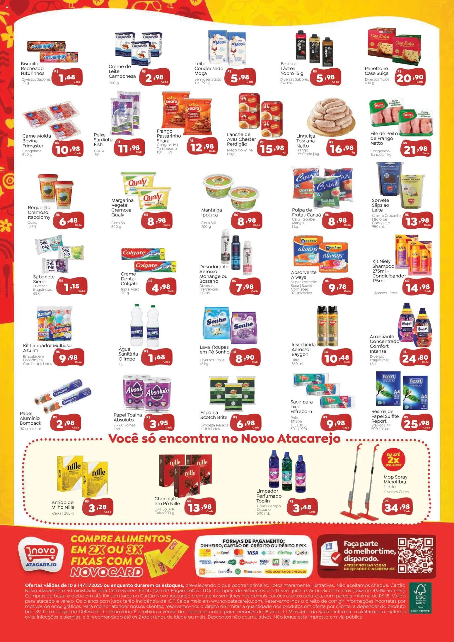 Novo Atacarejo Folheto - válido de 10.11.2025 | Página: 2 | Produtos: Azulim, Limpador multiuso, Rolo, Amaciante