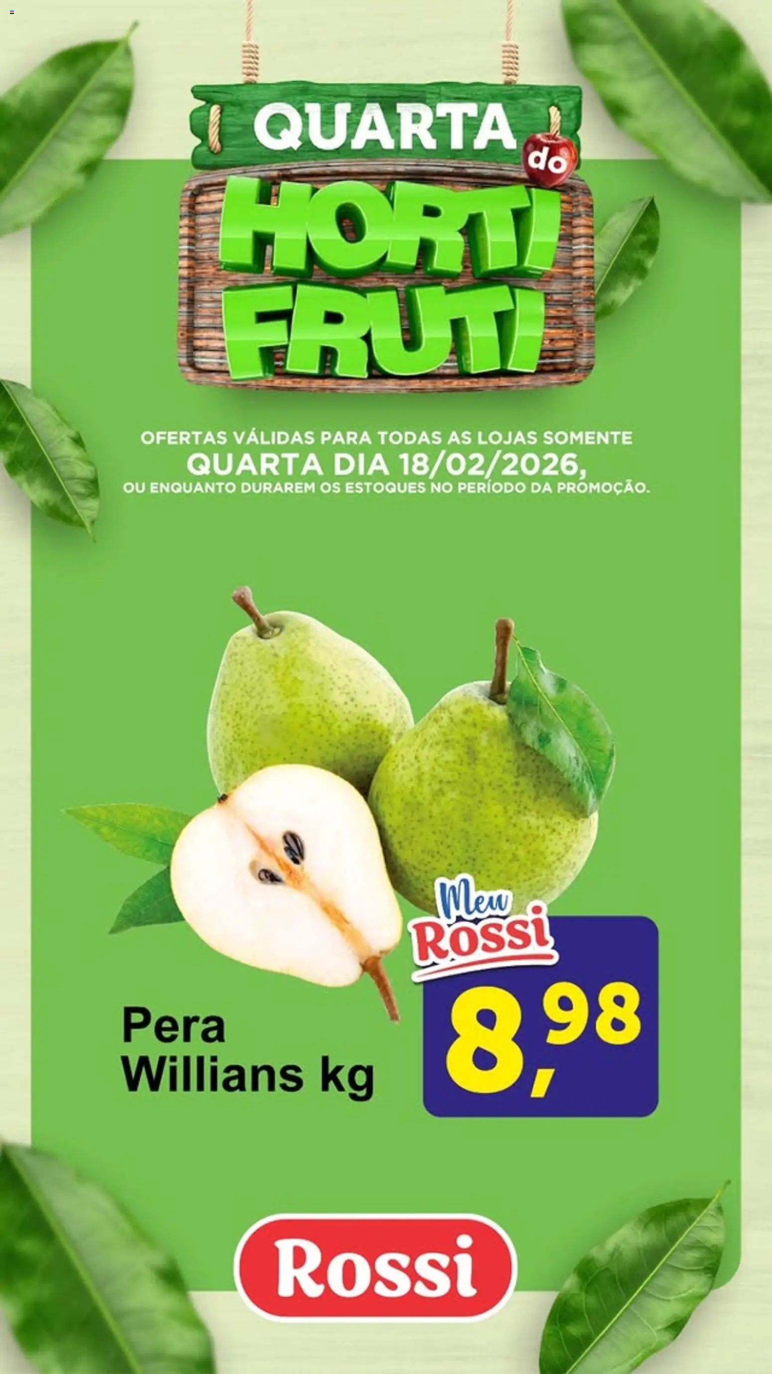Rossi Supermercados Folheto - válido de 18.02.2026 | Página: 3 | Produtos: Pera