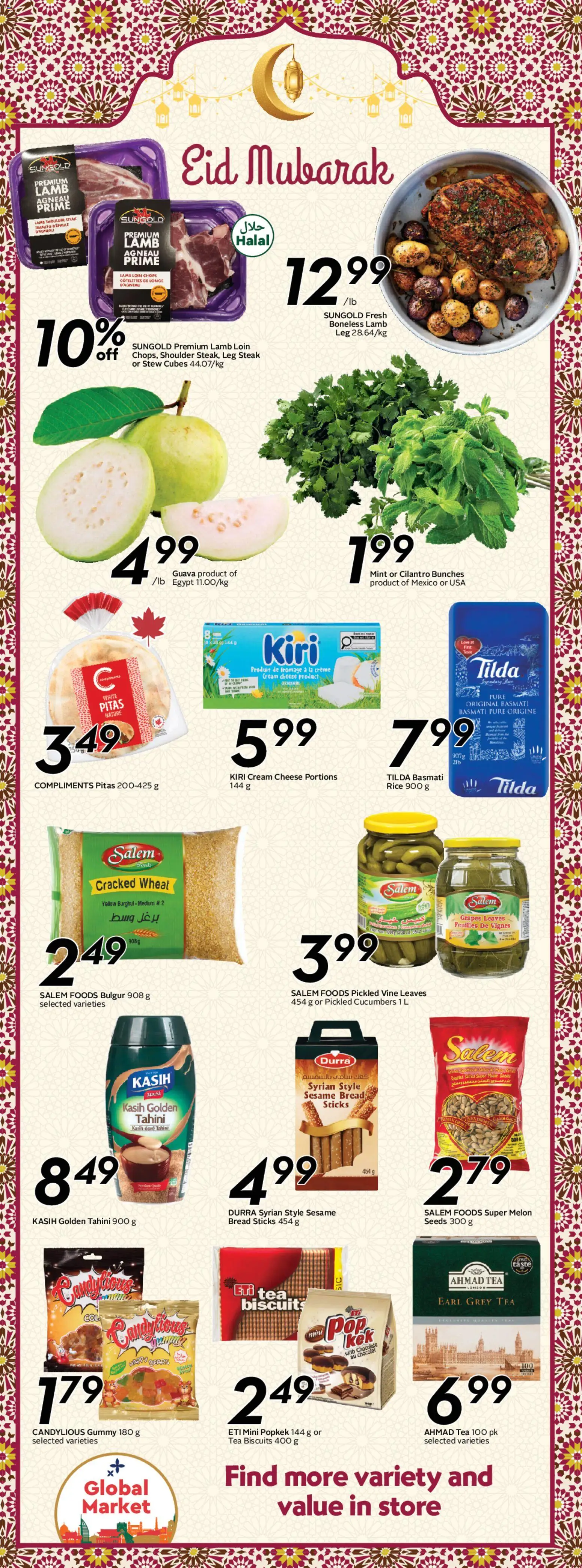 Safeway flyer valid from 19.03.2026 | Page: 15 | Products: Rice, Tea, Cream, Cucumbers