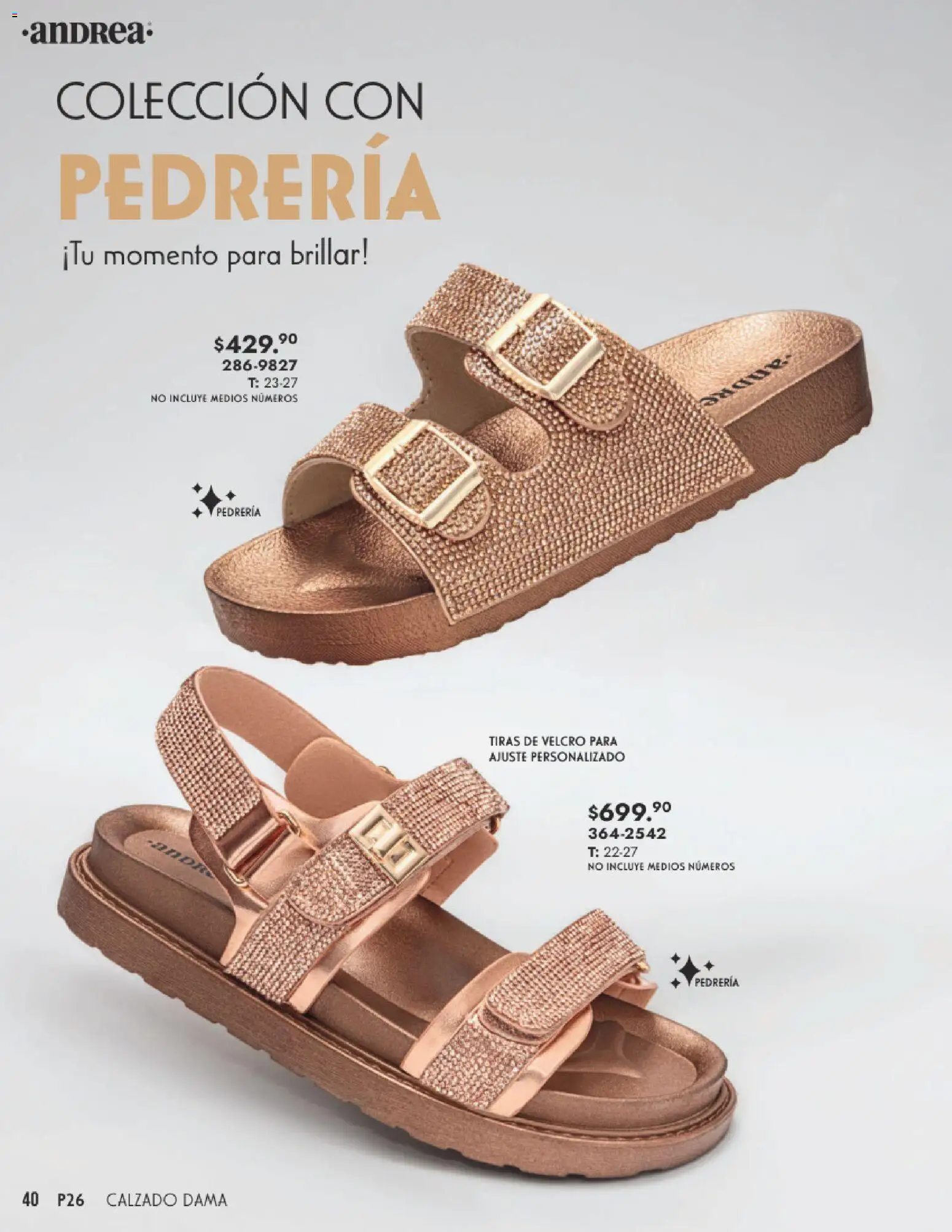 Nuevas ofertas de Andrea válidas en toda la República Mexicana desde el 25.01.2026. ¡Encuentra las mejores ofertas en Andrea catálogo Calzado Dama! | Página: 40