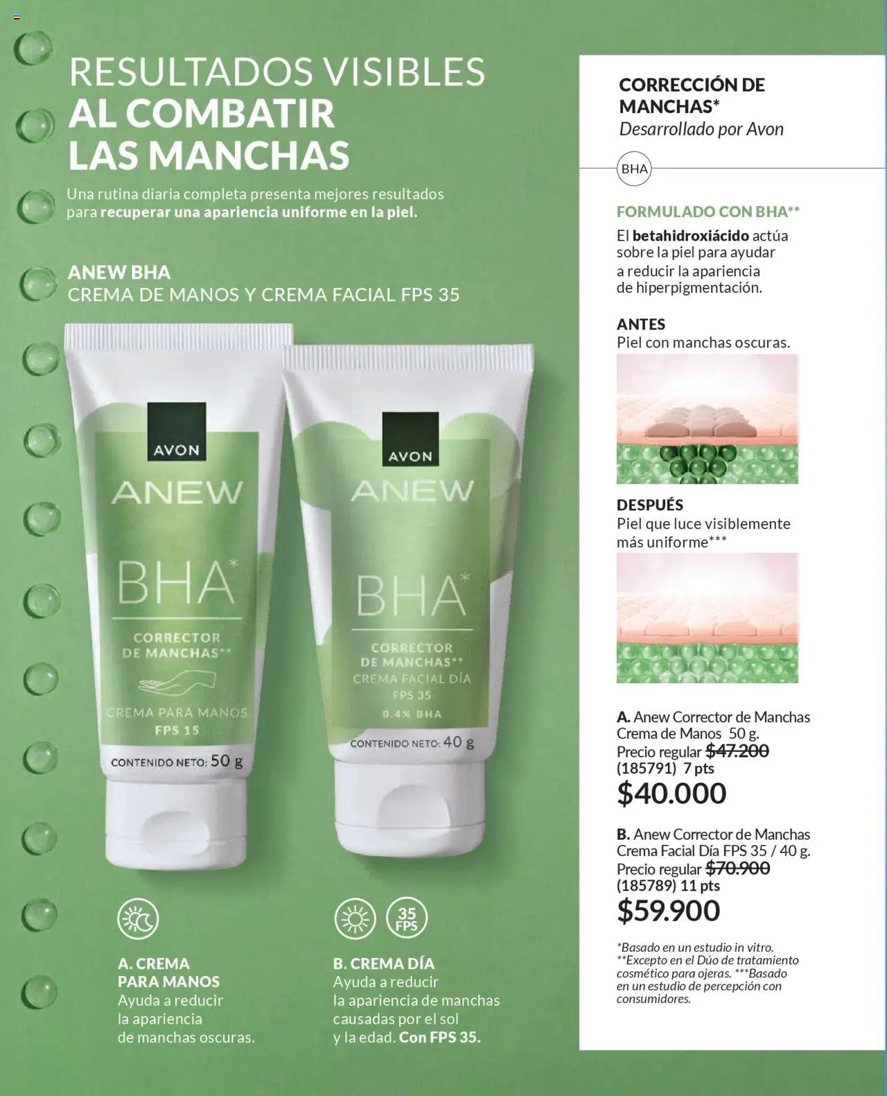 Avon revista - valida desde el 12.09.2025 | Página: 95 | Productos: Crema, Sobre, Crema de manos, Corrector