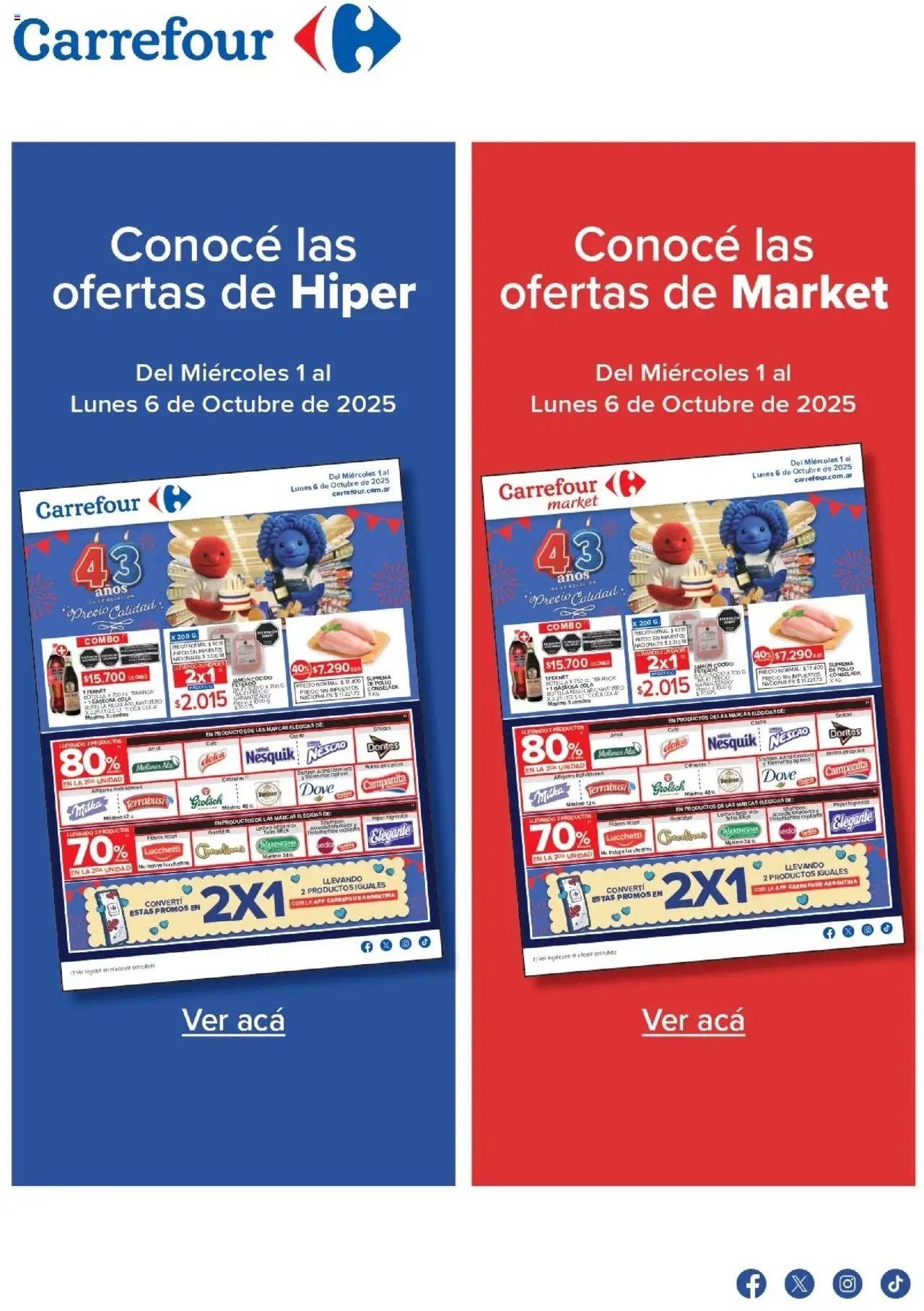 Carrefour - Ofertas - Catamarca │ válido desde el 01.10.2025 | Página: 1 | Productos: Cocina, Pollo, Fernet, Gaseosa