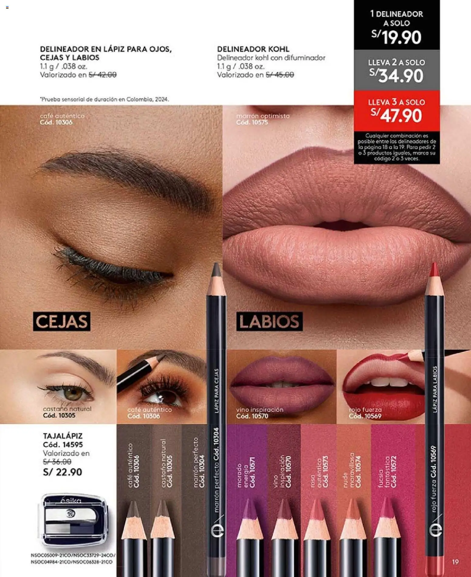Catálogo Ésika válido desde 27.12.2025 | Página: 19 | Productos: Delineador, Café, Vino