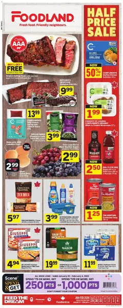 Preview of Foodland weekly flyer / circulaire from shop Foodland valid from 29.01.2026