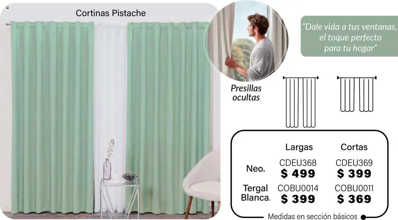 Nuevas ofertas de Colchas Concord válidas en toda la República Mexicana desde el 01.08.2025. ¡Encuentra las mejores ofertas en Colchas Concord - Catálogo! | Página: 213 | Productos: Cortinas