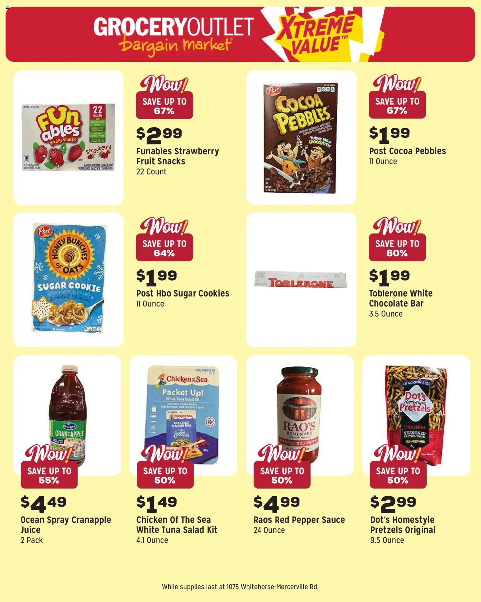 Grocery Outlet Weekly Ad - NJ - valid from 29.04.2026 | Page: 9 | Products: Milk, Cookies, Salad, Pepper