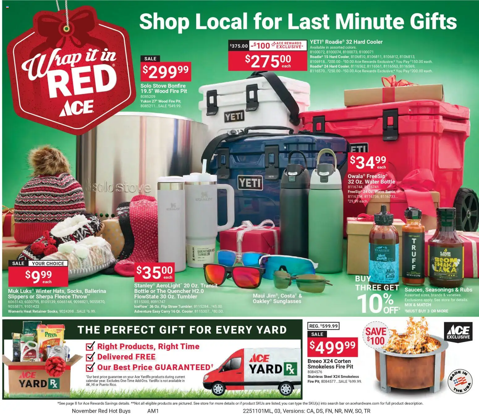 ACE Hardware Red Hot Buys - valid from 01.11.2025 | Page: 3 | Products: Water, Slippers, Stove