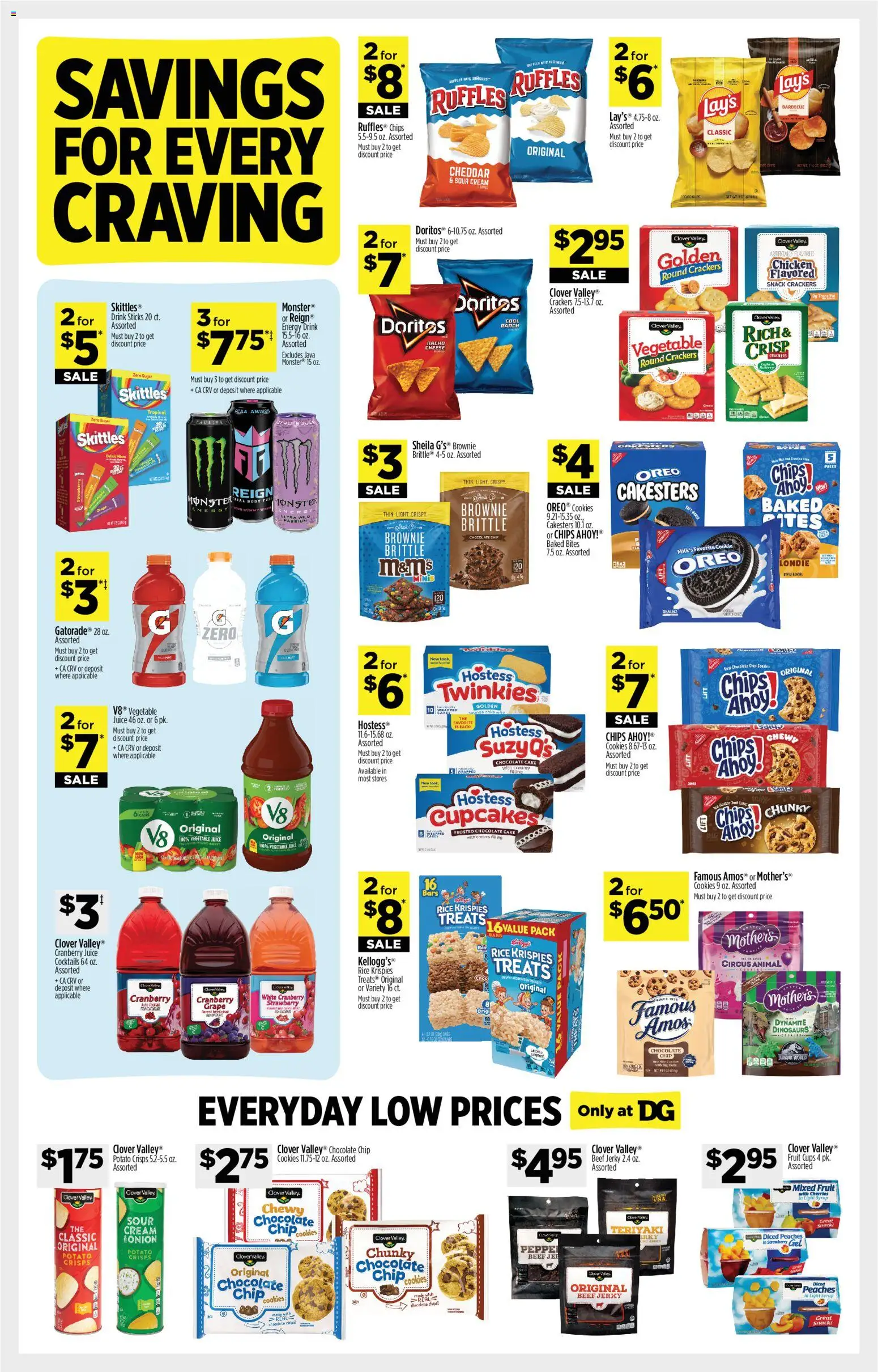 Dollar General Weekly Ad - TX - valid from 22.02.2026 | Page: 4 | Products: Sour cream, Cream, Cookies, Sugar