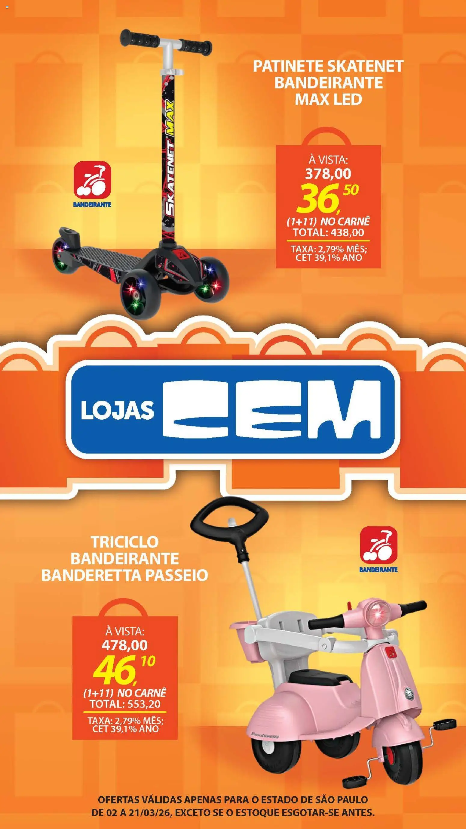 Lojas Cem Folheto - válido de 02.03.2026 | Página: 110 | Produtos: Carne