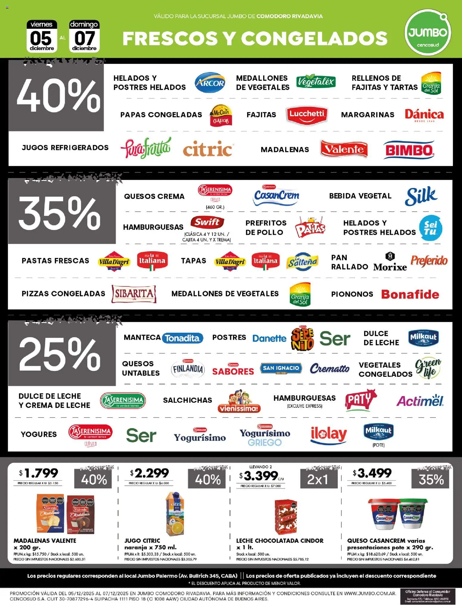 Jumbo - Ofertas | Comodoro │ válido desde el 05.12.2025 | Página: 4 | Productos: Leche, Chocolate, Jugo, Crema