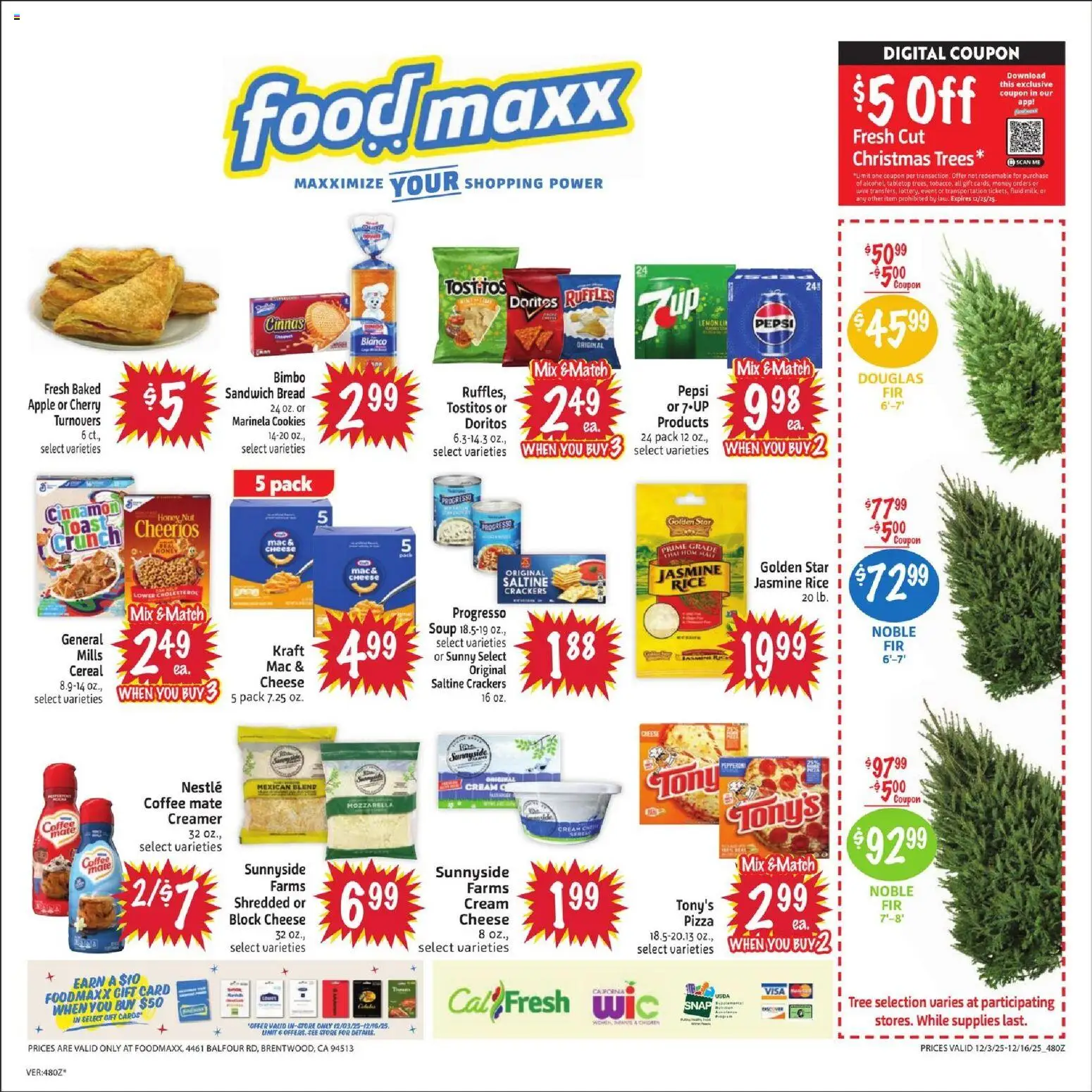FoodMaxx Weekly Ad - valid from 03.12.2025 | Page: 2 | Products: Bread, Coffee, Pizza, Rice