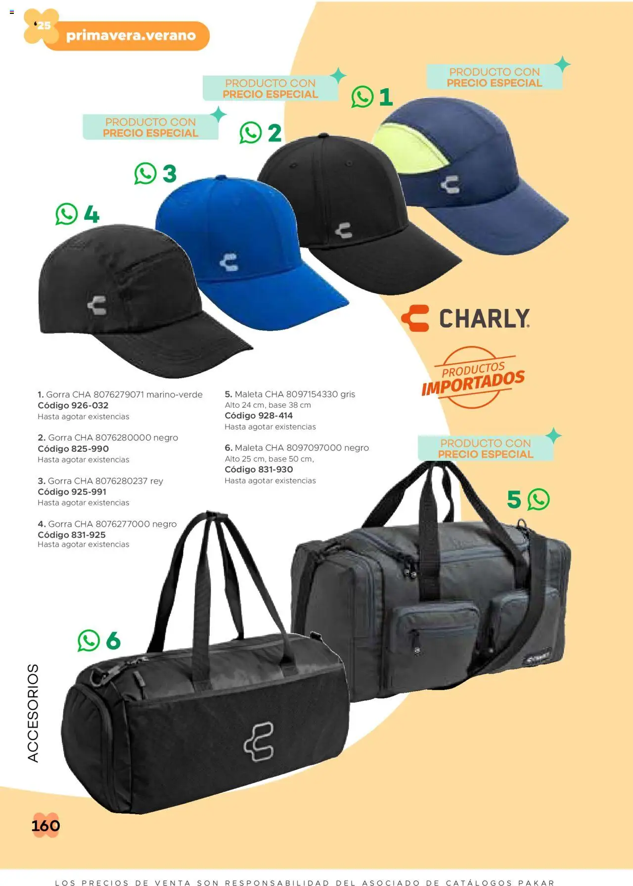 Nuevas ofertas de SC Pakar válidas en toda la República Mexicana desde el 31.01.2025. ¡Encuentra las mejores ofertas en SC Pakar catálogo Ropa! | Página: 160 | Productos: Gorra, Maleta