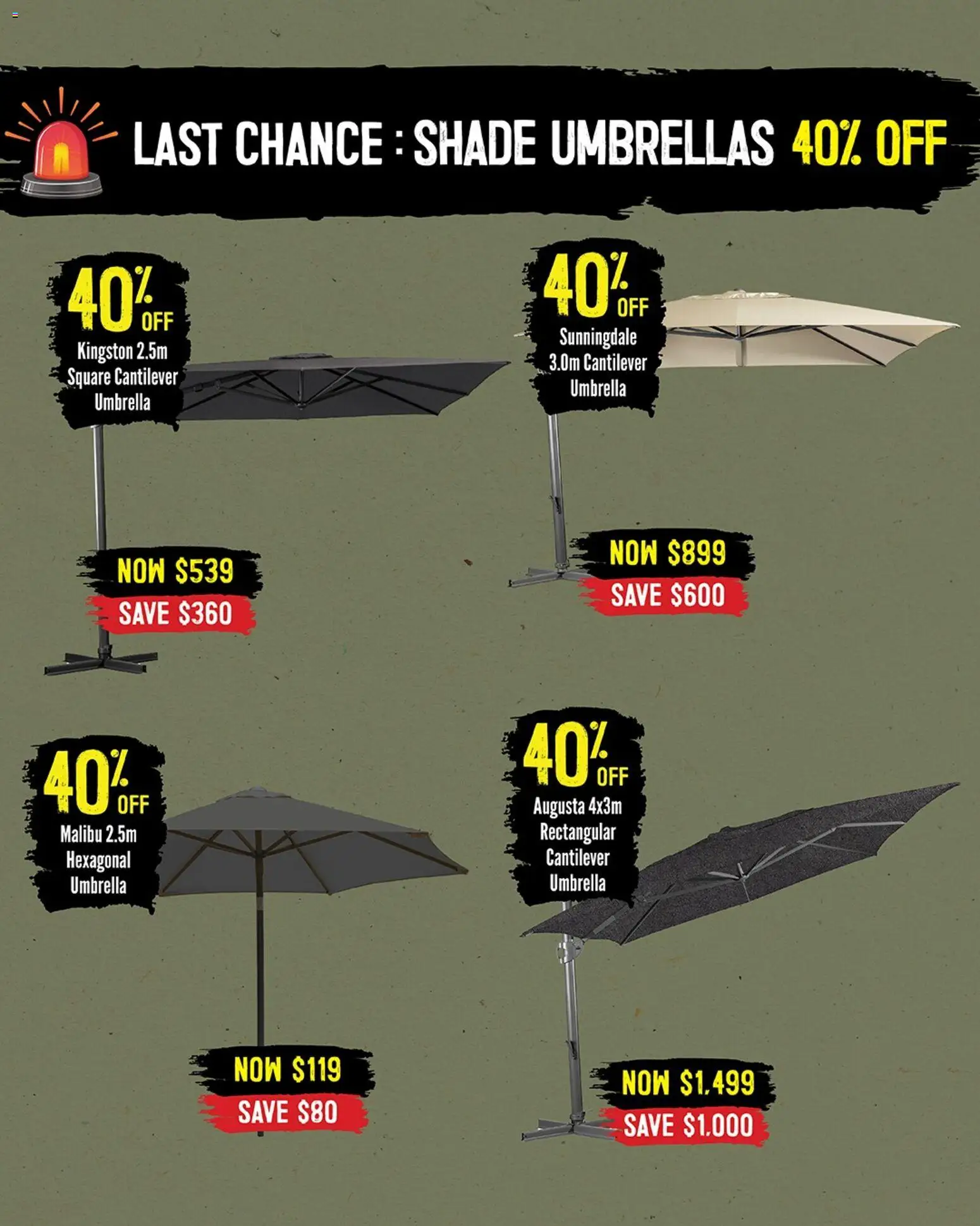 Barbeques Galore catalogue - valid from 02.01.2026 | Page: 4 | Products: Umbrella