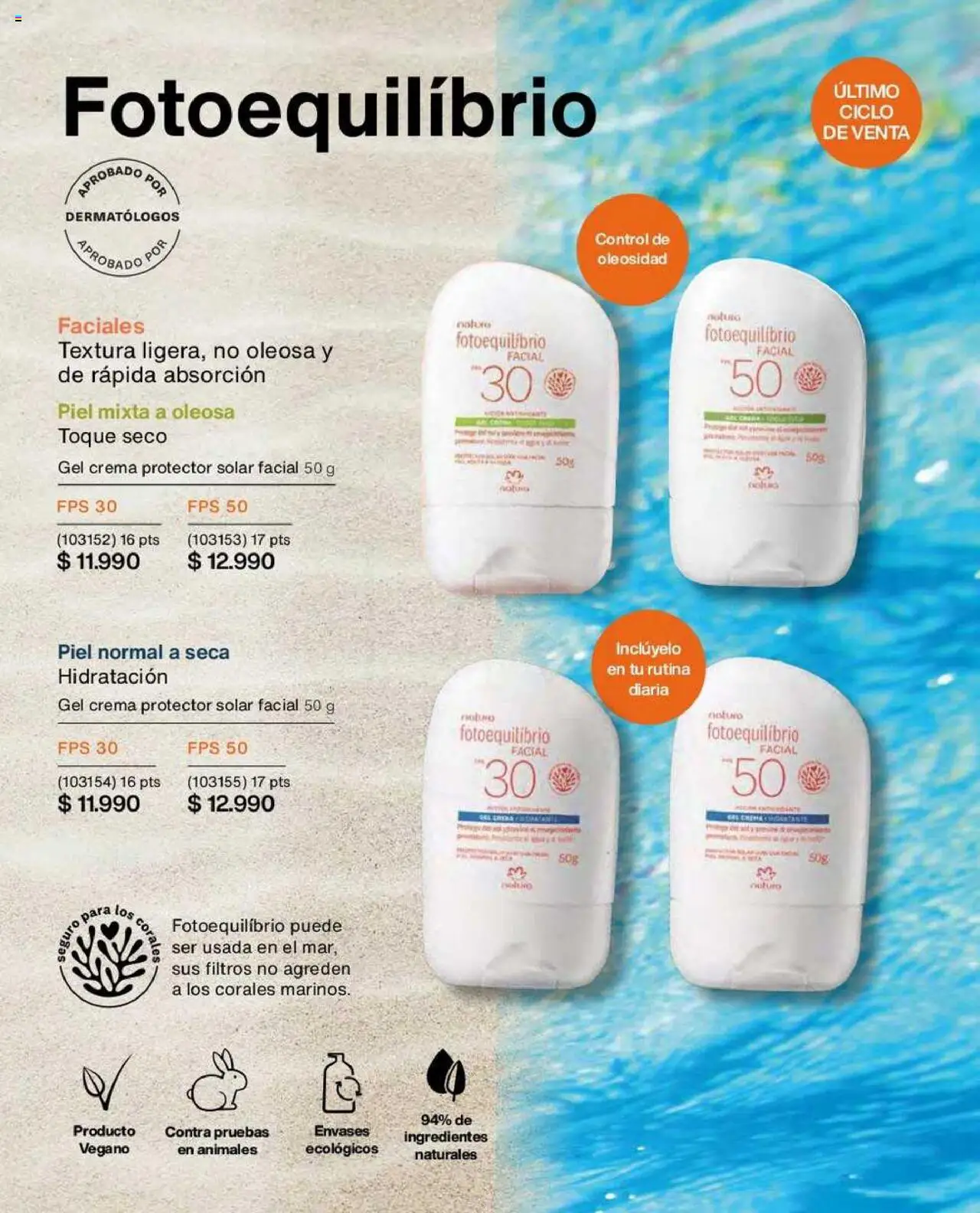 Natura catálogo │ válido desde el 22.07.2025 | Página: 139 | Productos: Protector solar, Crema