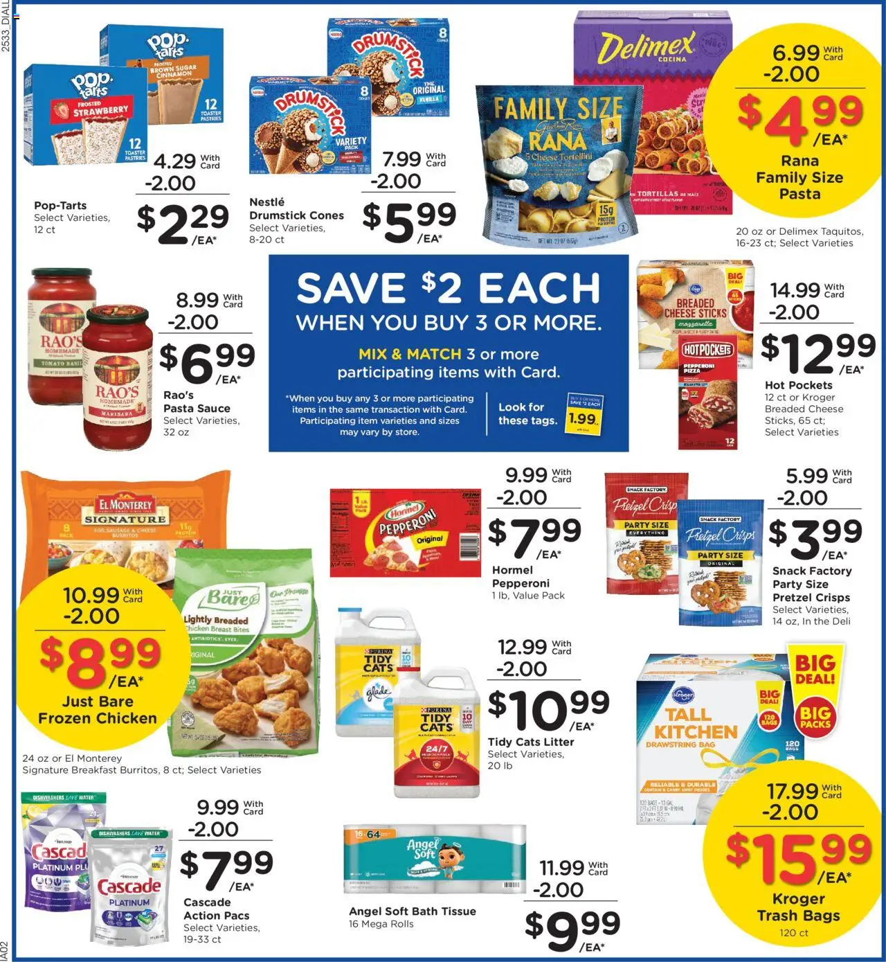 Dillons Weekly Ad - valid from 17.09.2025 | Page: 5 | Products: Pizza, Pasta, Sugar, Sausage