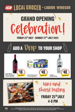 Preview of IGA Local Grocer & Liquor Windsor - valid from 25.07.2025