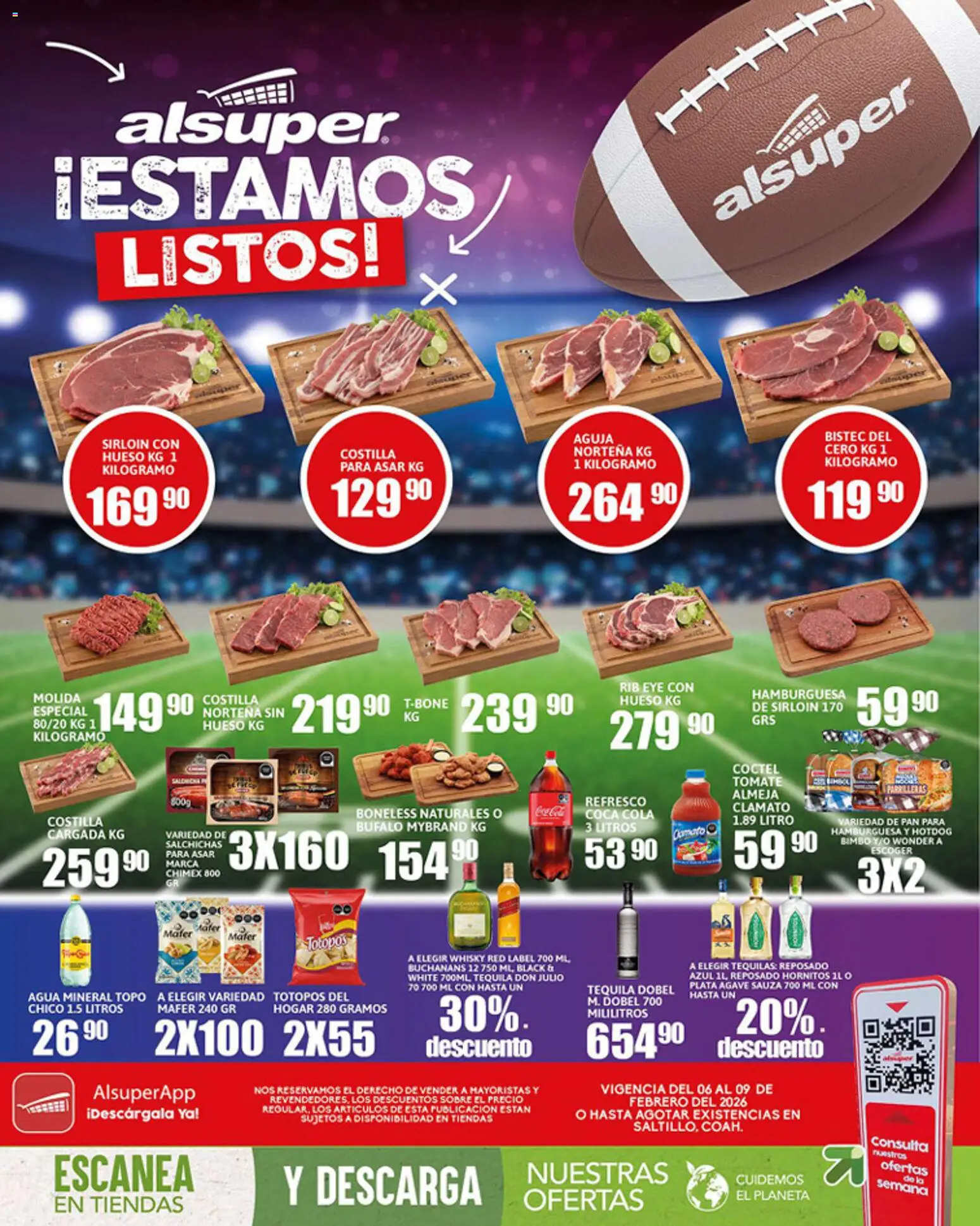 Nuevas ofertas de Alsuper válidas en toda la República Mexicana desde el 06.02.2026. ¡Encuentra las mejores ofertas en Alsuper folleto Saltillo! | Página: 1