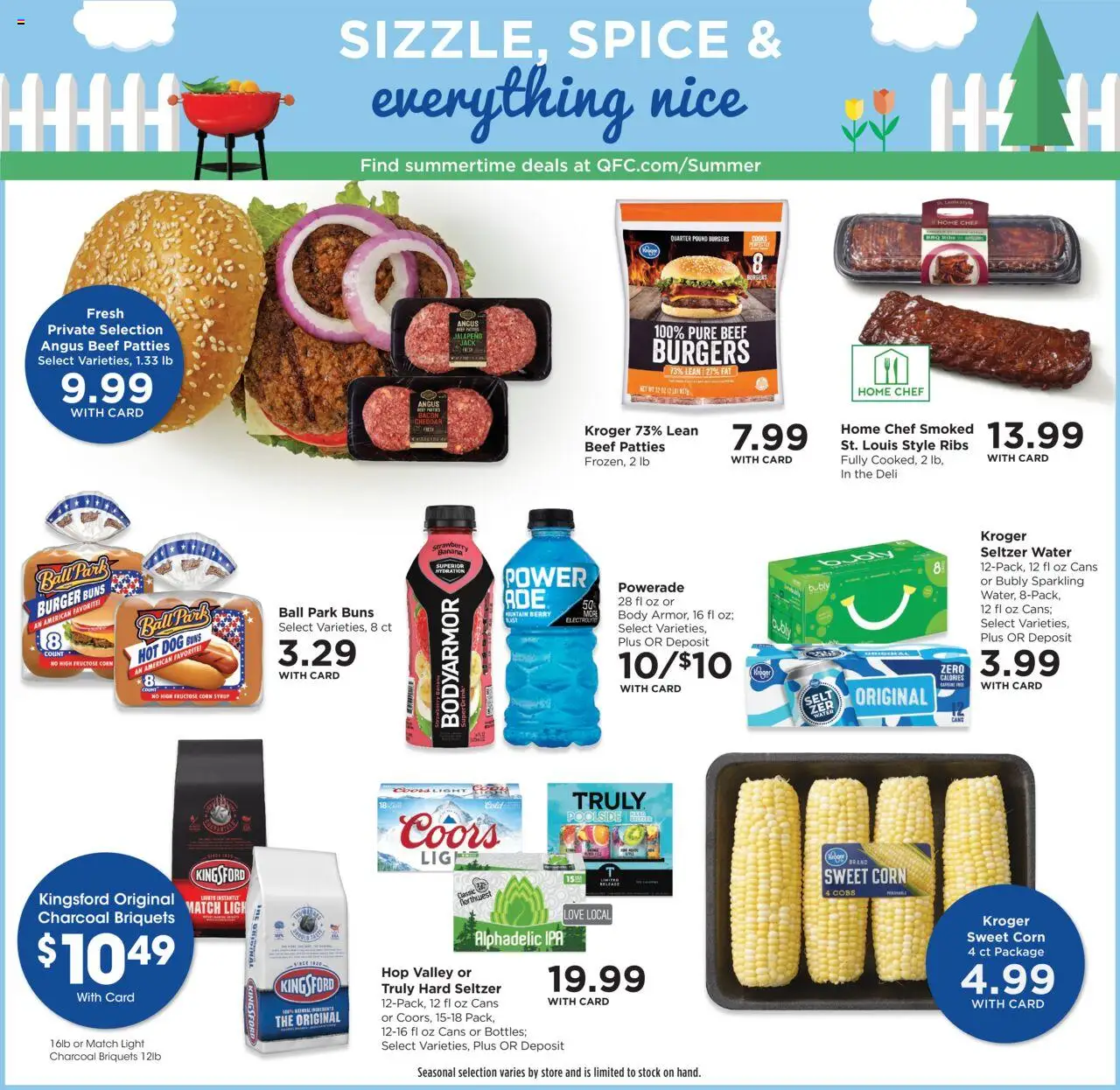 QFC Weekly Ad - OR - valid from 23.07.2025 | Page: 7 | Products: Corn, Beef, Water