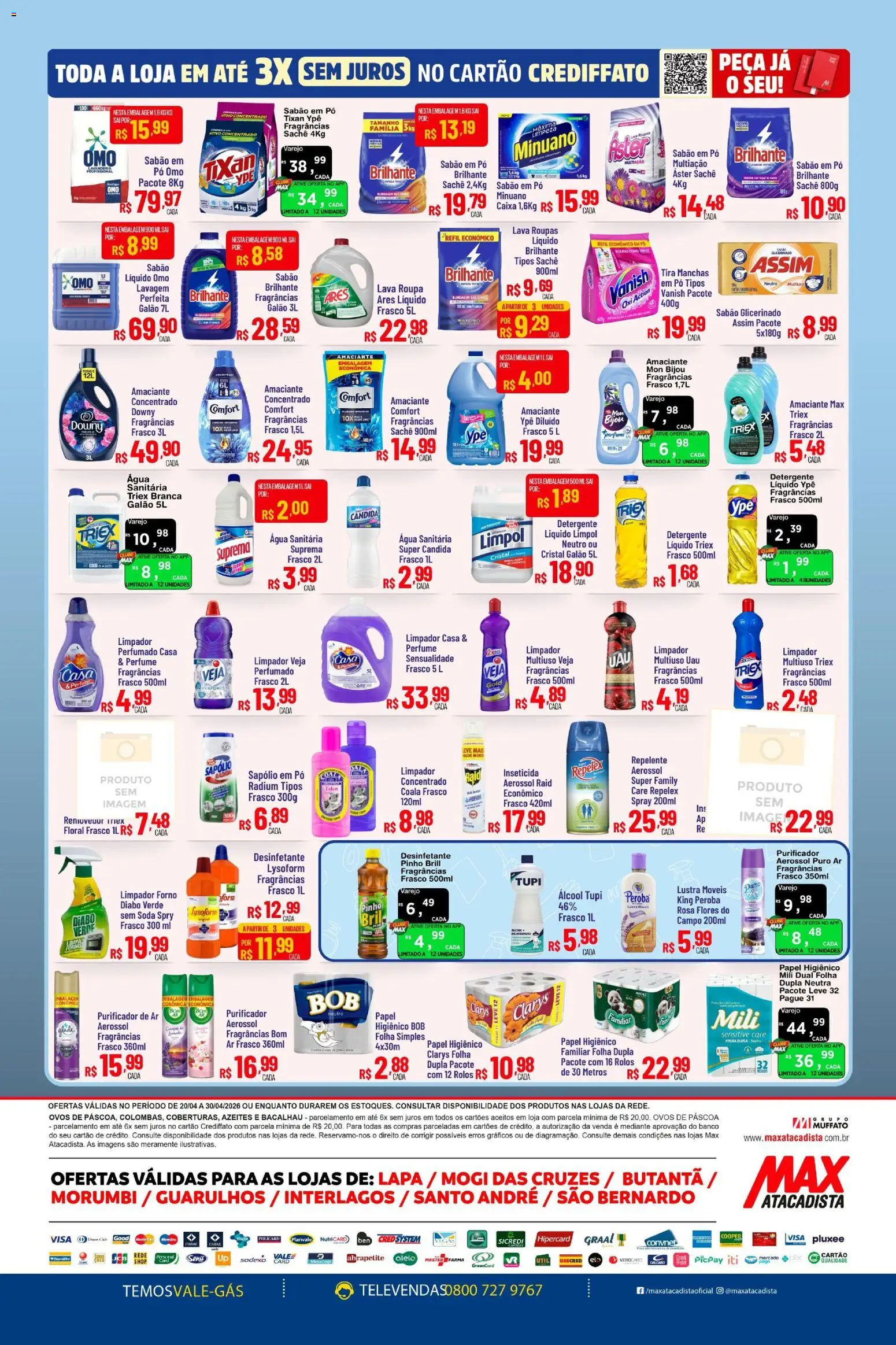 Max Atacadista Folheto - válido de 20.04.2026 | Página: 8 | Produtos: Forno, Bacalhau, Repelente, Inseticida