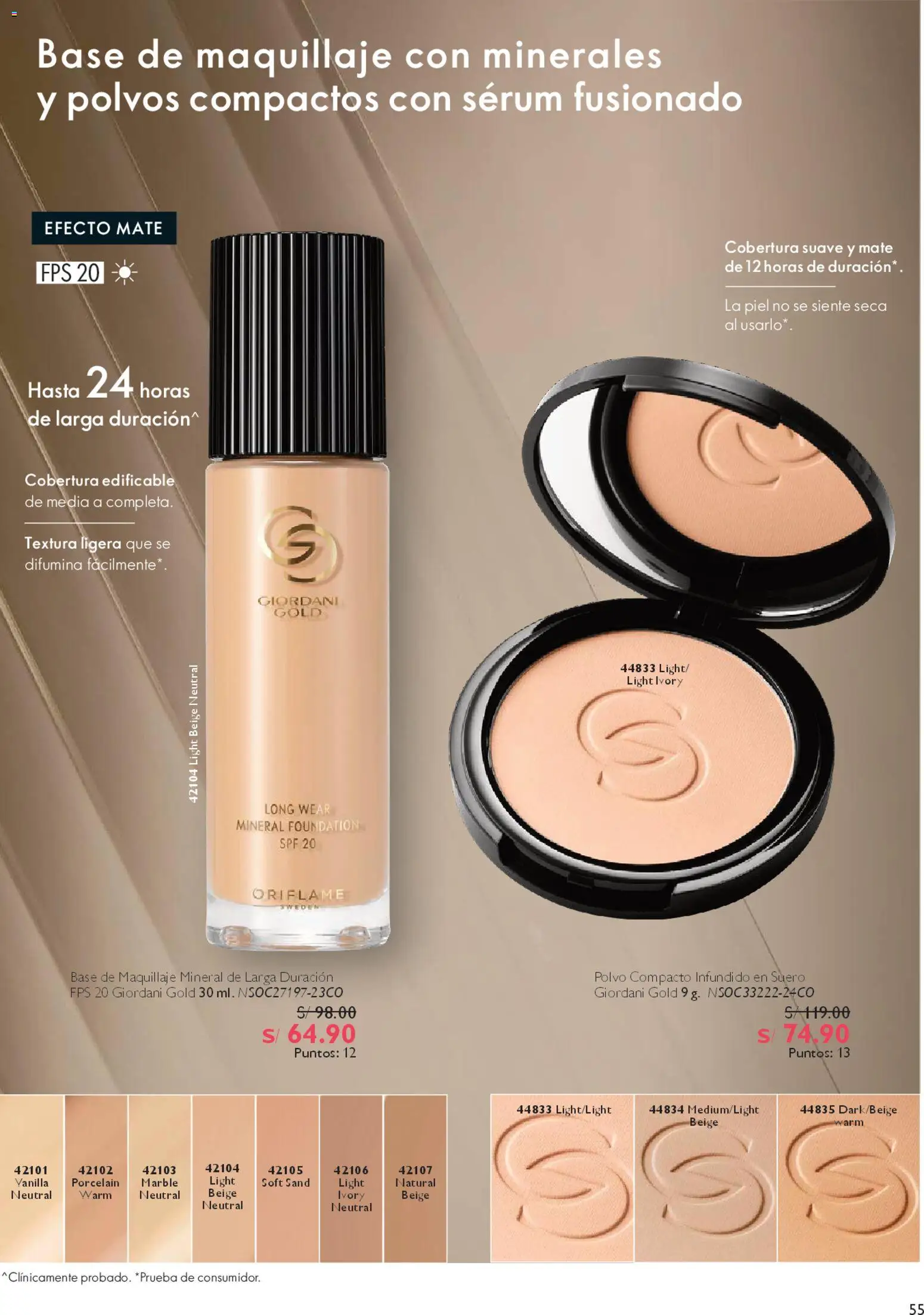 Catálogo Oriflame válido desde 28.03.2026 | Página: 55 | Productos: Maquillaje, Polvo