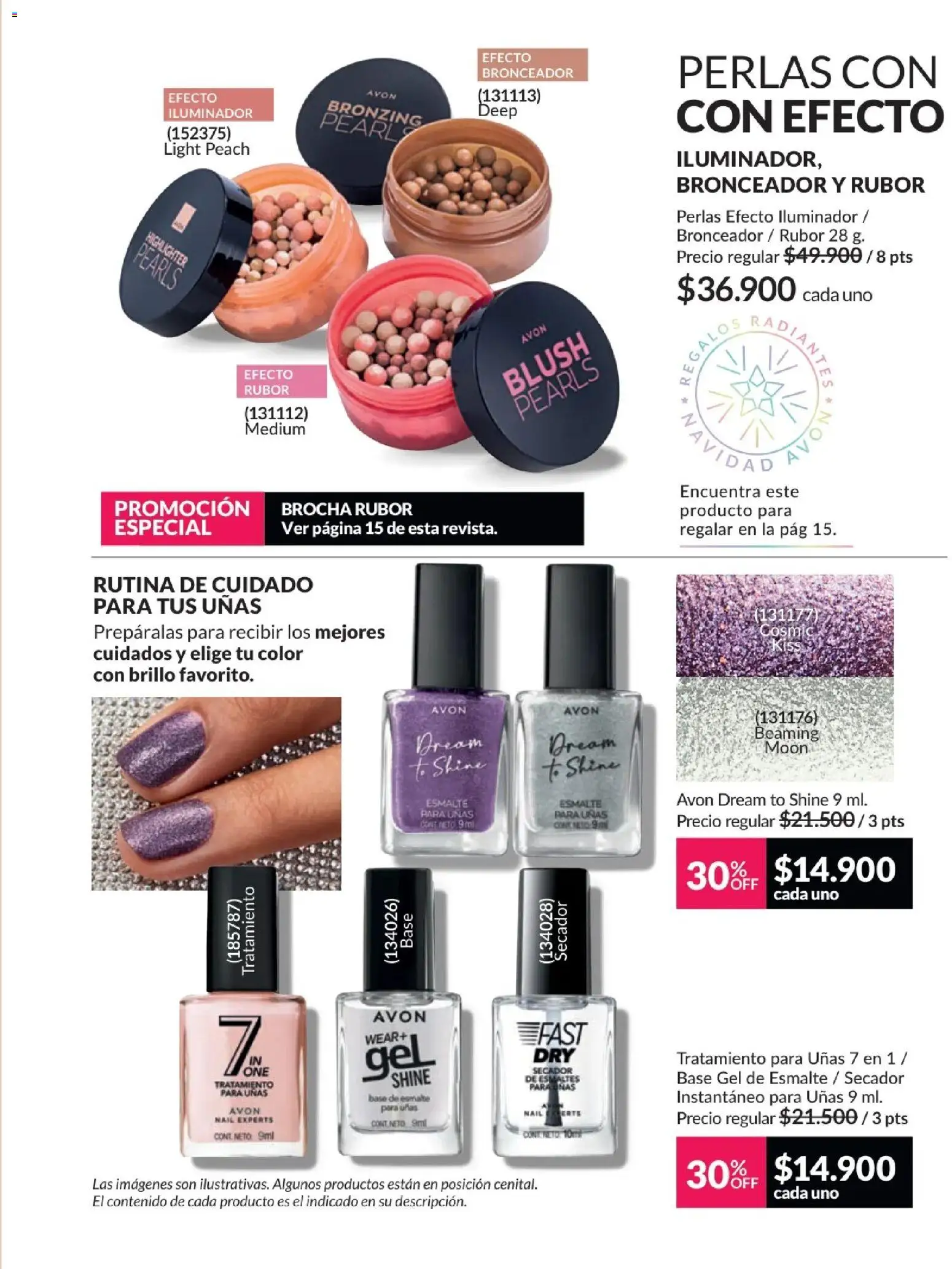 Avon revista - valida desde el 01.12.2025 | Página: 54 | Productos: Iluminador, Rubor, Brocha, Bronceador
