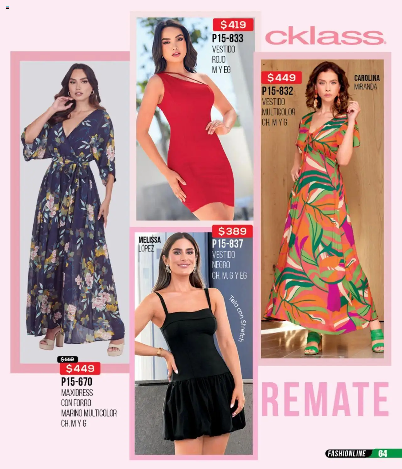 Nuevas ofertas de Cklass válidas en toda la República Mexicana desde el 13.08.2025. ¡Encuentra las mejores ofertas en Cklass - Catálogo Remate Total Ropa! | Página: 65 | Productos: Vestido