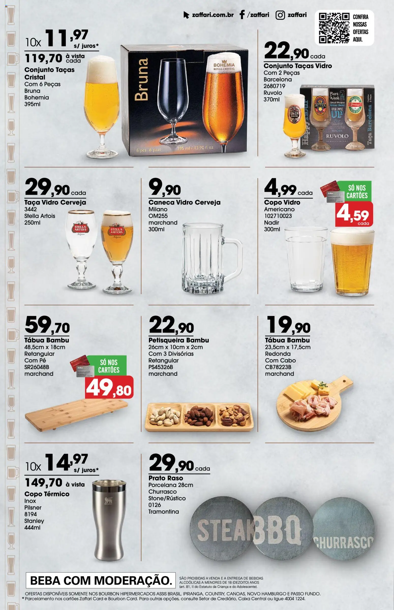 Zaffari Folheto - válido de 07.11.2025 | Página: 8 | Produtos: Taças, Caixa, Caneca, Bourbon