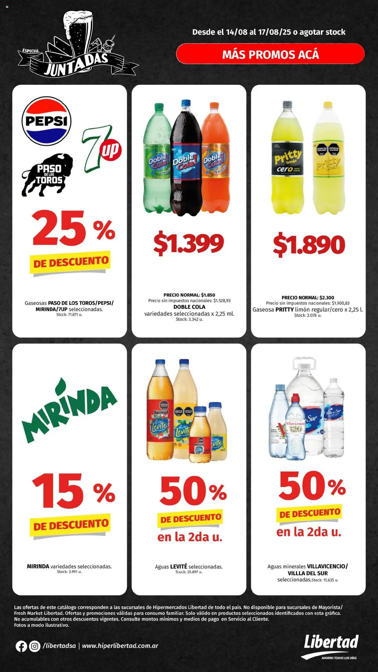 Hipermercado Libertad - Juntadas │ válido desde el 14.08.2025 | Página: 2 | Productos: Gaseosa, Limón