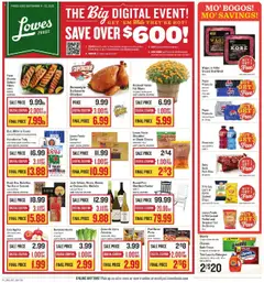 Preview of Lowes Foods weekly ads valid from 17.09.2025