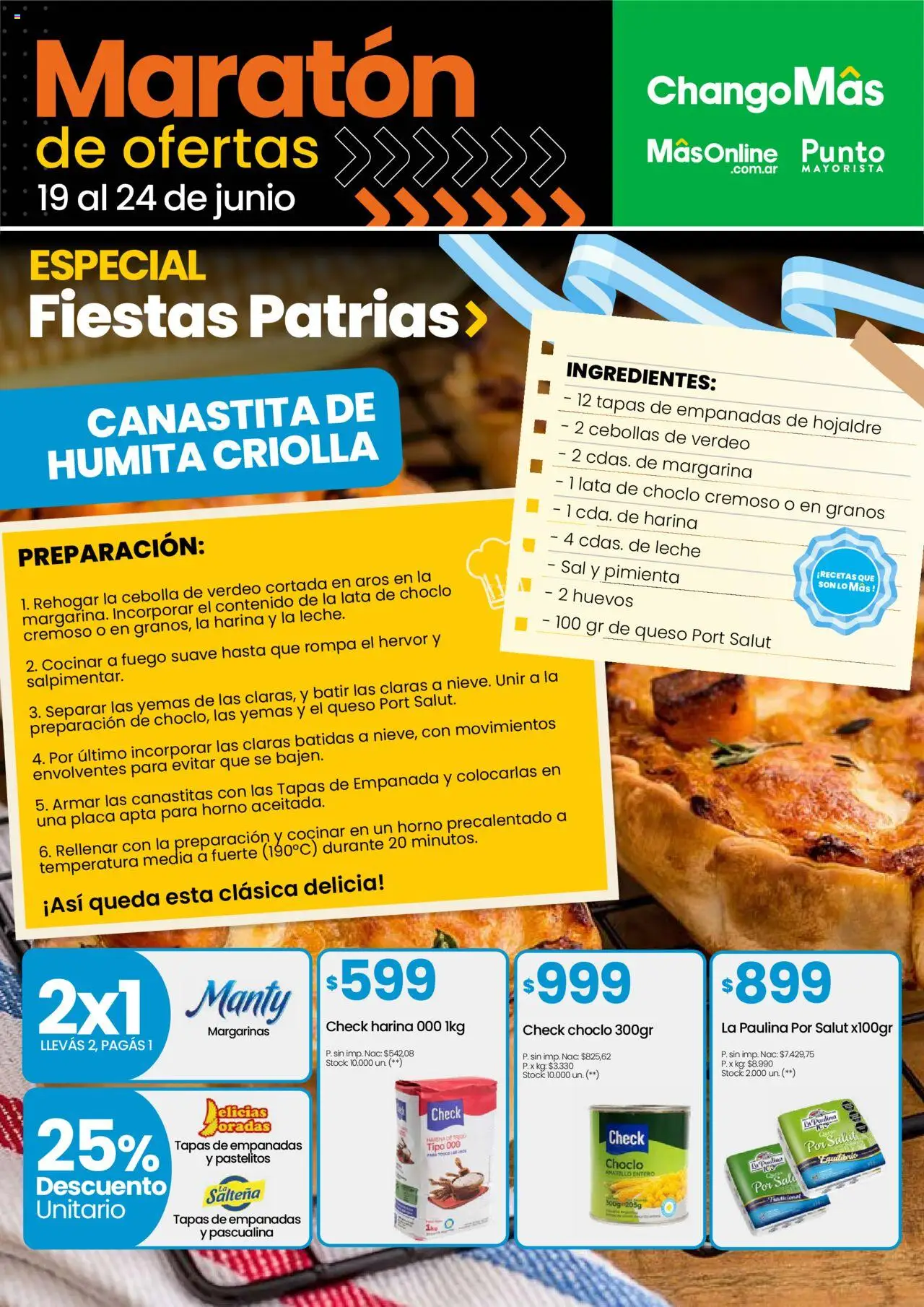 Changomas ofertas │ válido desde el 19.06.2025 | Página: 15 | Productos: Harina, Pimienta, Queso, Margarina
