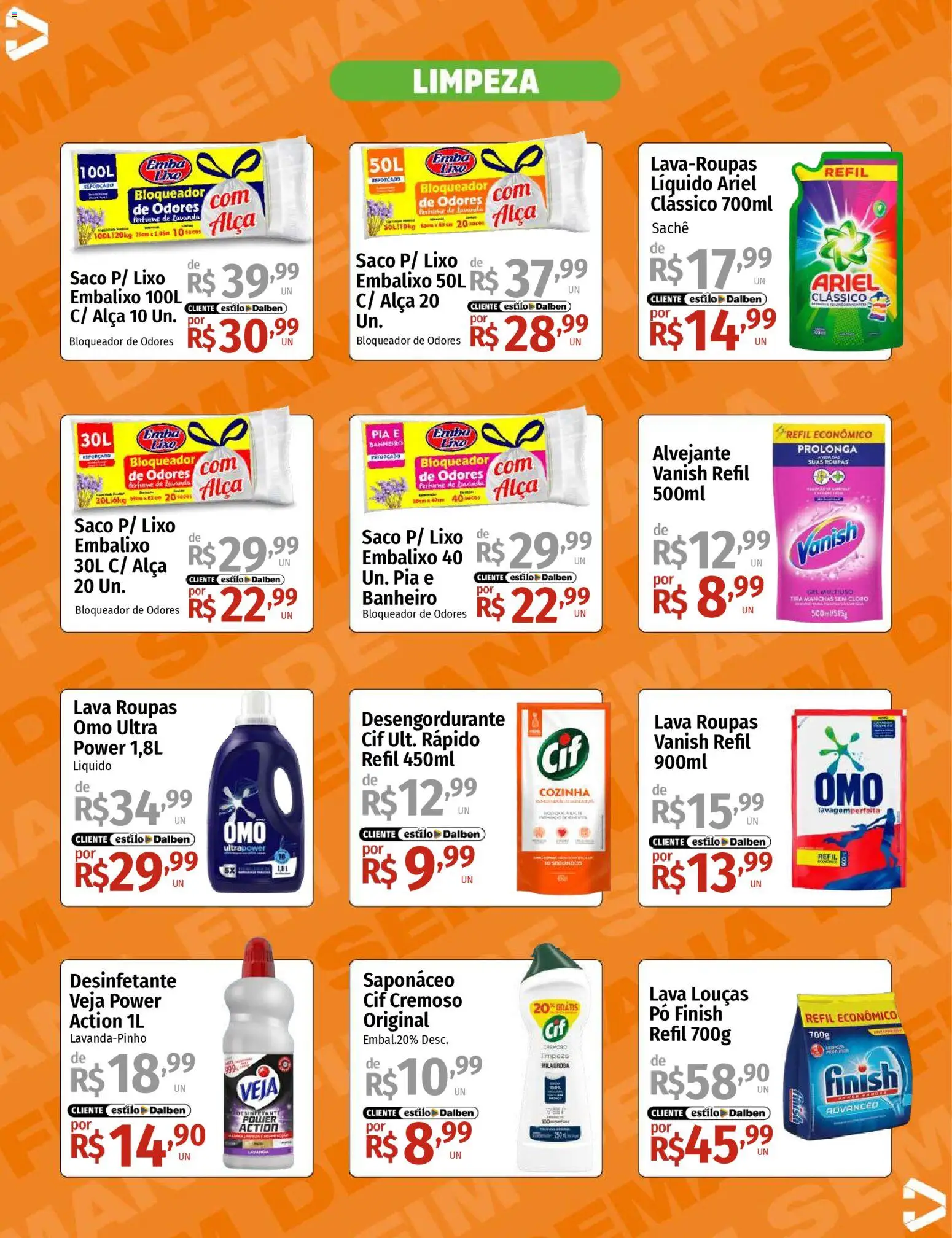 Supermercado Dalben Folheto - válido de 17.04.2026 | Página: 13 | Produtos: Perfume, Alvejante, Desengordurante, Desinfetante