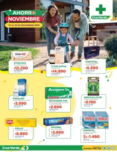 Flyer Ofertas Segunda Quincena Cruz Verde válido desde el 01.11.2025