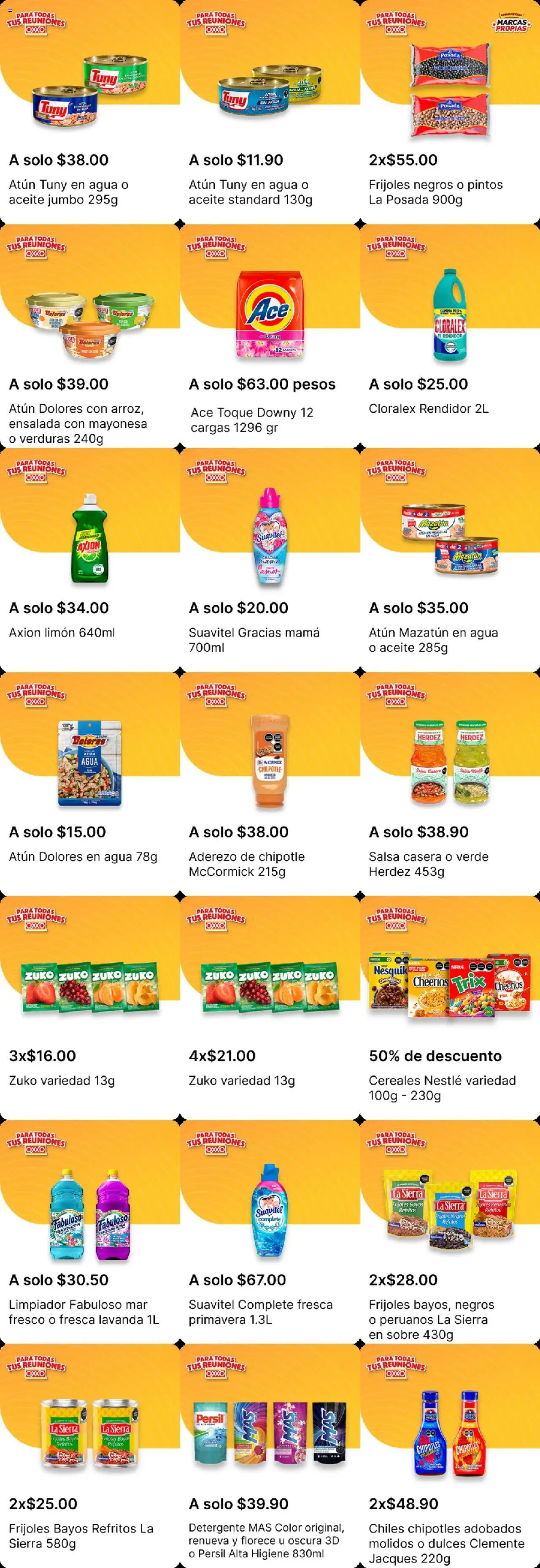 Nuevas ofertas de OXXO válidas en toda la República Mexicana desde el 16.10.2025. ¡Encuentra las mejores ofertas en OXXO - Folleto! | Página: 3 | Productos: Mayonesa, Limón, Aceite, Sobre