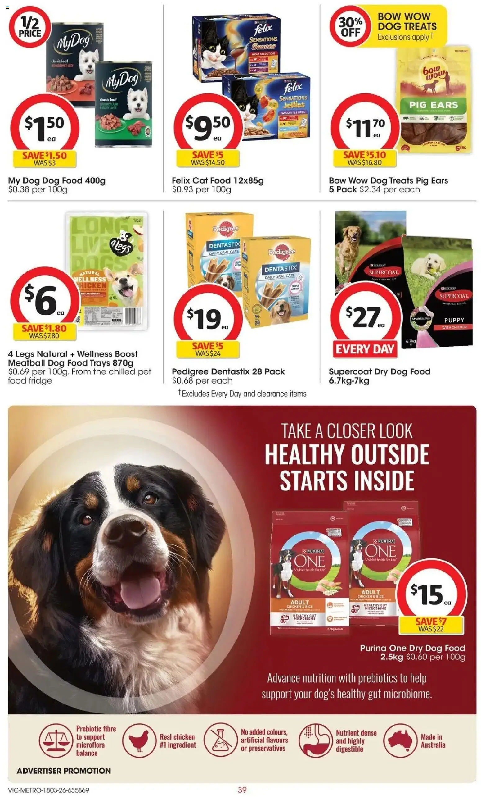 Coles catalogue - valid from 17.03.2026 | Page: 39 | Products: Chicken, Rice, Dog food, Fridge