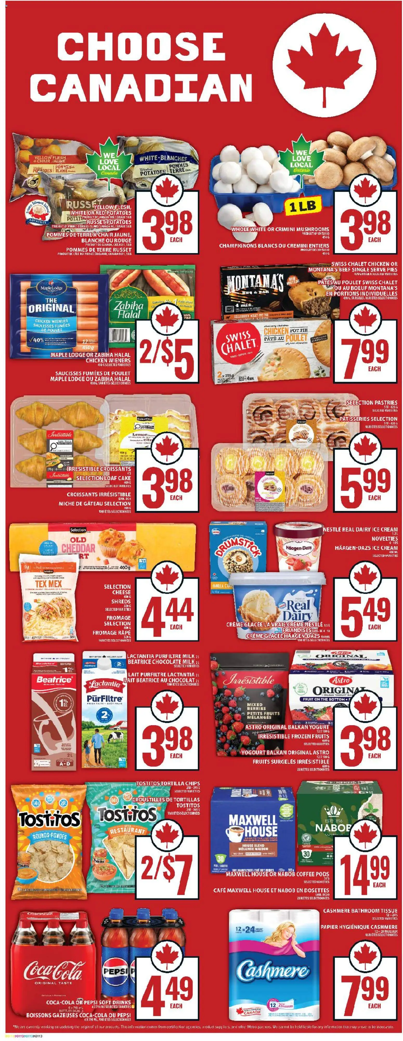 Food Basics flyer valid from 15.01.2026 | Page: 10 | Products: Chips, Cheese, Chocolate, Chicken