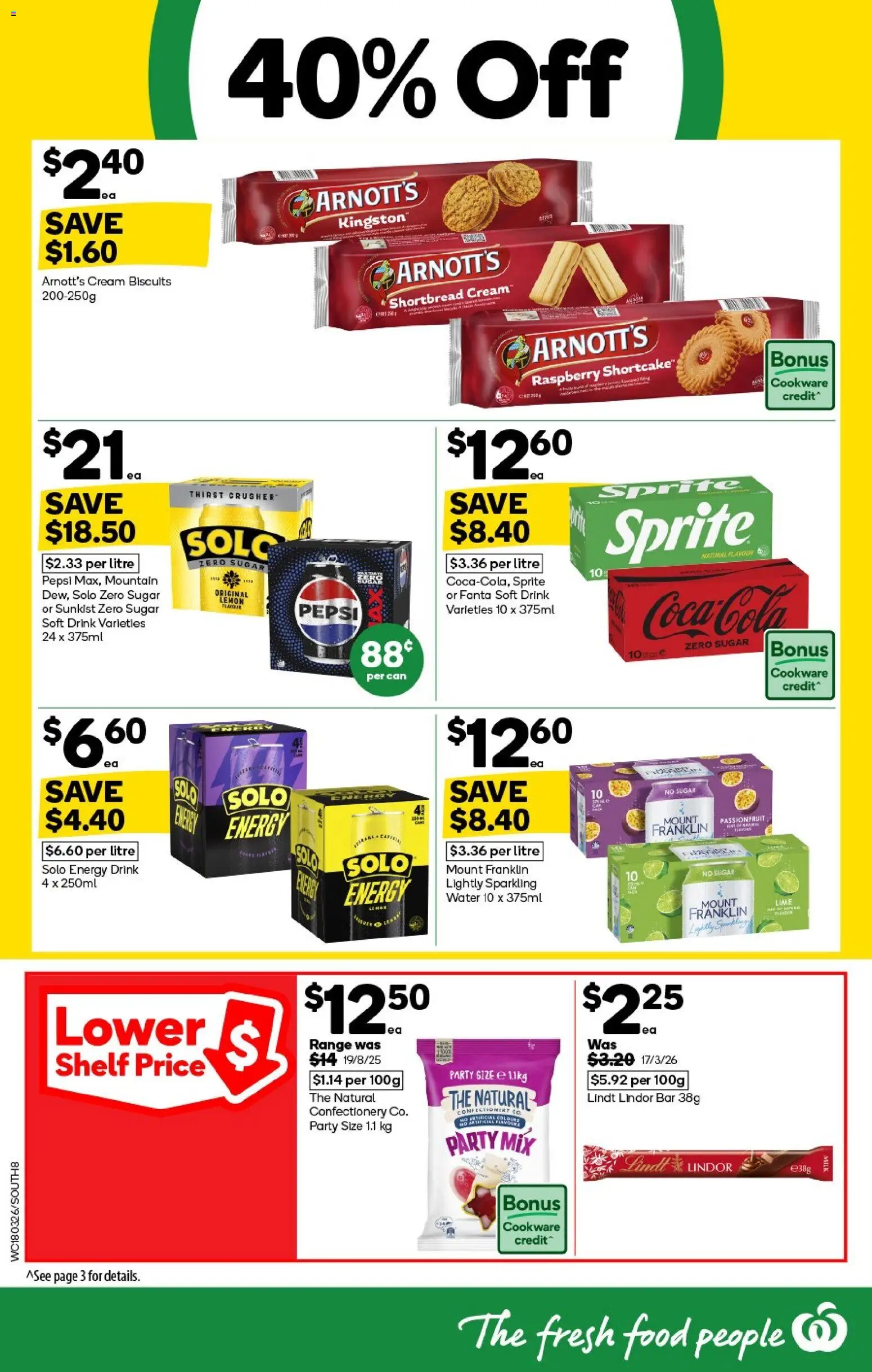 Woolworths catalogue - valid from 18.03.2026 | Page: 8 | Products: Cream, Water, Sugar, Raspberry