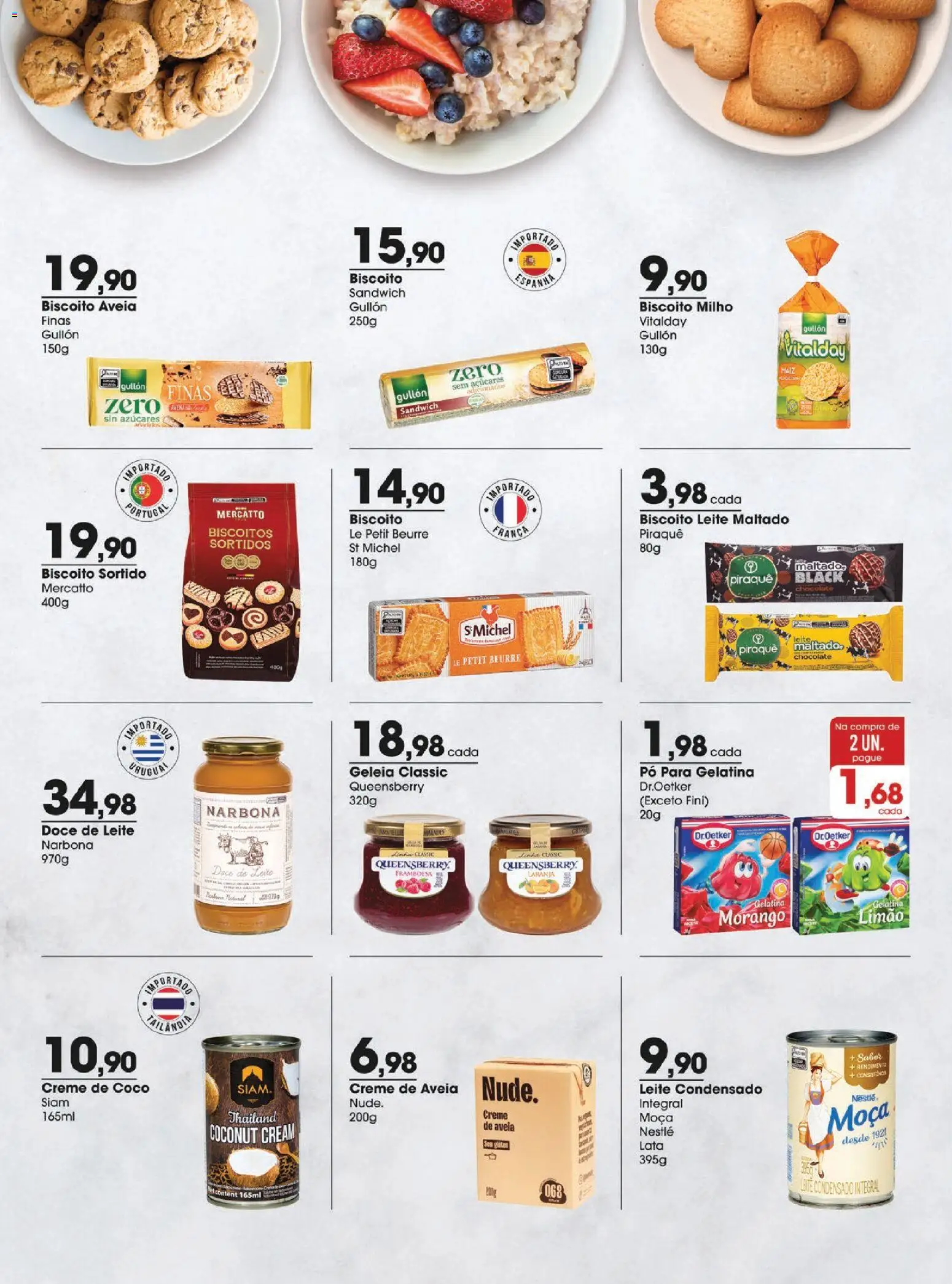 Zaffari Folheto - válido de 03.02.2026 | Página: 6 | Produtos: Leite, Geleia, Biscoitos, Gelatina