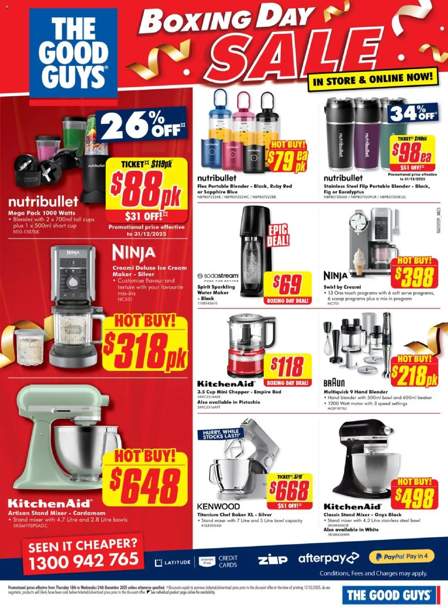 The Good Guys catalogue - valid from 17.12.2025 | Page: 11 | Products: Cups, Water, Portable, Mixer