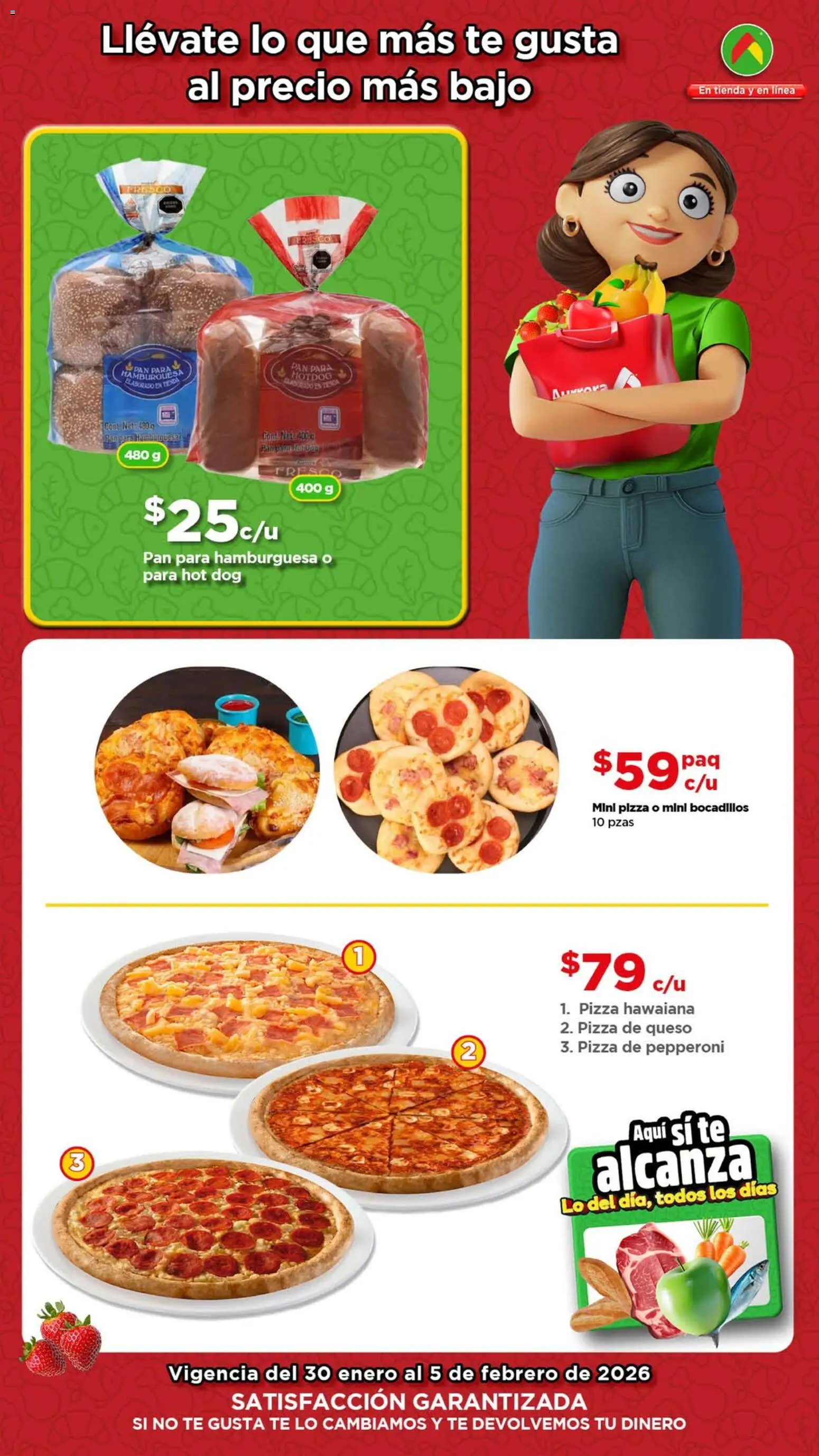 Nuevas ofertas de Bodega Aurrerá válidas en toda la República Mexicana desde el 30.01.2026. ¡Encuentra las mejores ofertas en Bodega Aurrerá folleto Aquí sí te alcanza ! | Página: 3