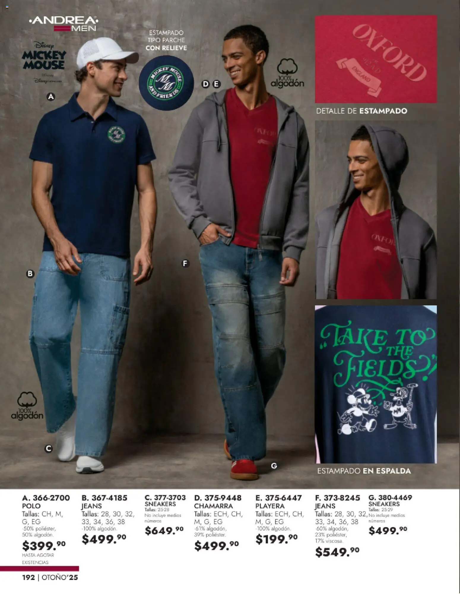 Nuevas ofertas de Andrea válidas en toda la República Mexicana desde el 26.11.2025. ¡Encuentra las mejores ofertas en Andrea catálogo Vestir Caballero otoño! | Página: 30 | Productos: Chamarra, Mouse, Algodón, Playera