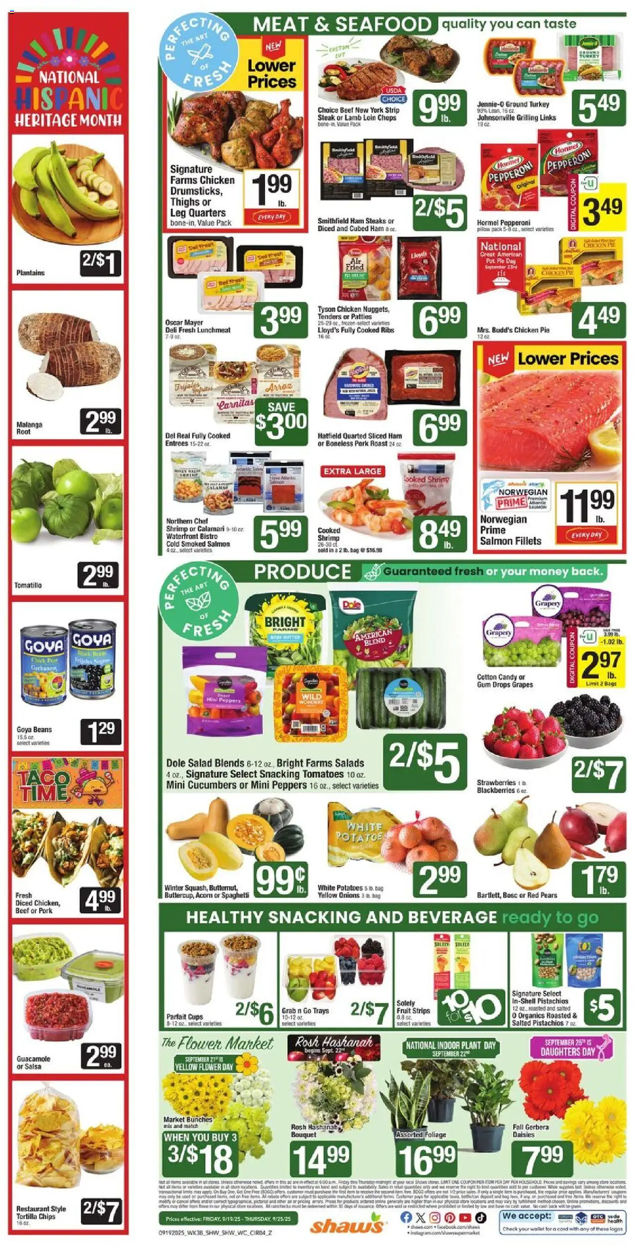 Shaw's Weekly Ad - NH - valid from 19.09.2025 | Page: 4 | Products: Butter, Ham, Chips, Bag
