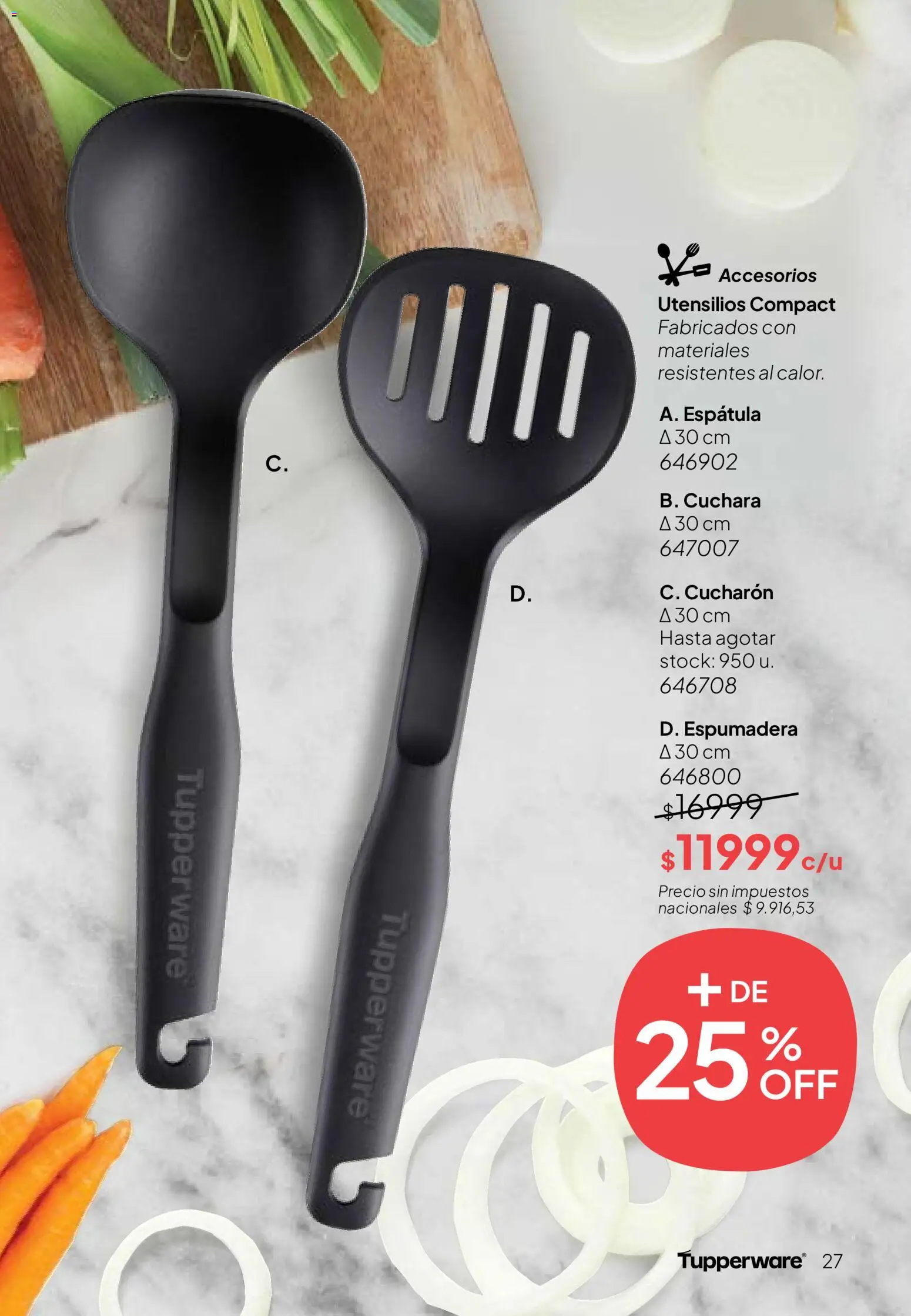 Tupperware Folleto │ válido desde el 24.11.2025 | Página: 28 | Productos: Cuchara, Espatula, Cucharon, Espumadera