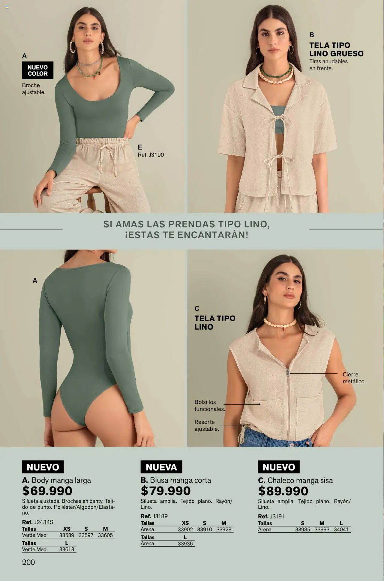 Leonisa revista - valida desde el 01.10.2025 | Página: 200 | Productos: Té, Body, Blusa, Chaleco