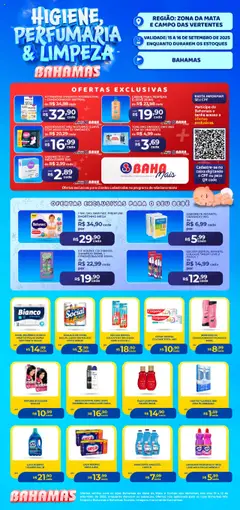 Bahamas Supermercados - Ofertas Higiene e Limpeza - Pré-Visualização do folheto da loja Bahamas Supermercados, válido de 15.09.2025